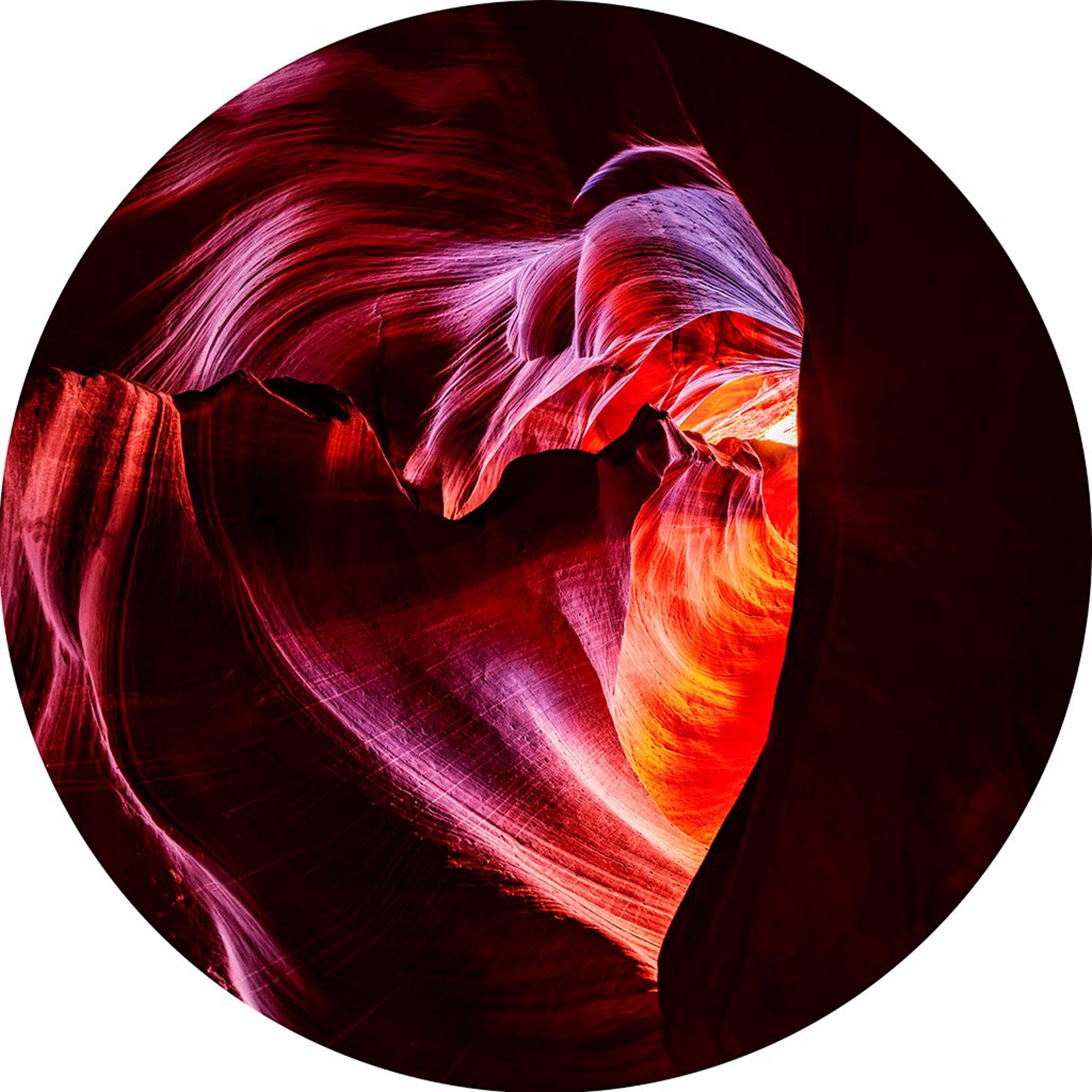 Heart of the Canyon (round) by Bryan Pezman