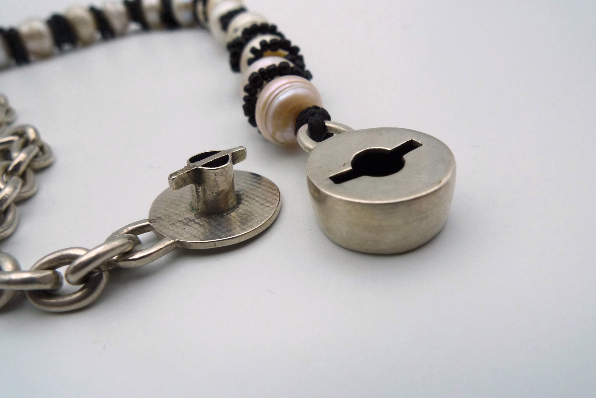 Glass & Pearl Necklace by Alison L. Bailey