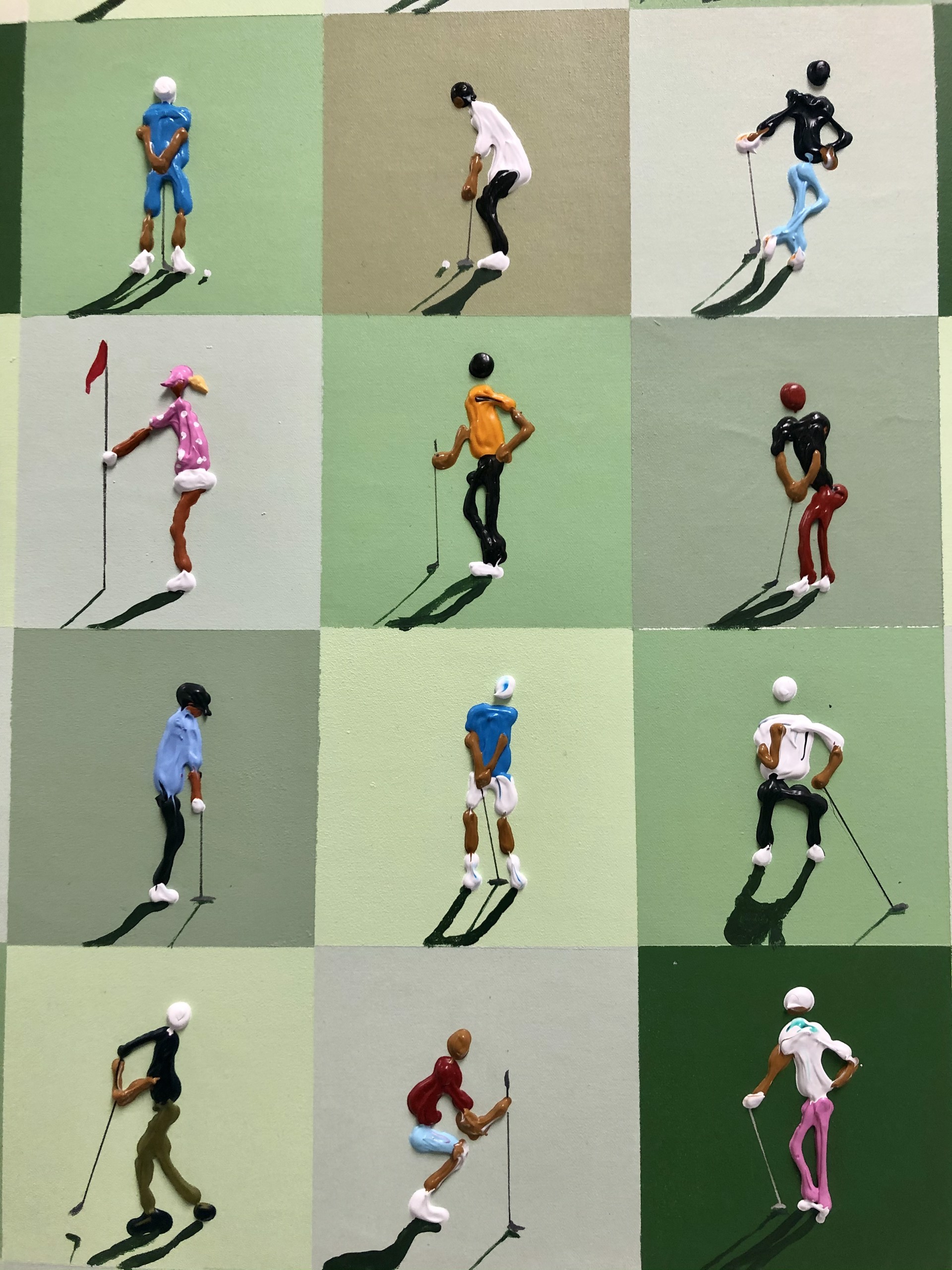 144 Golfers by Gloria Estefanell