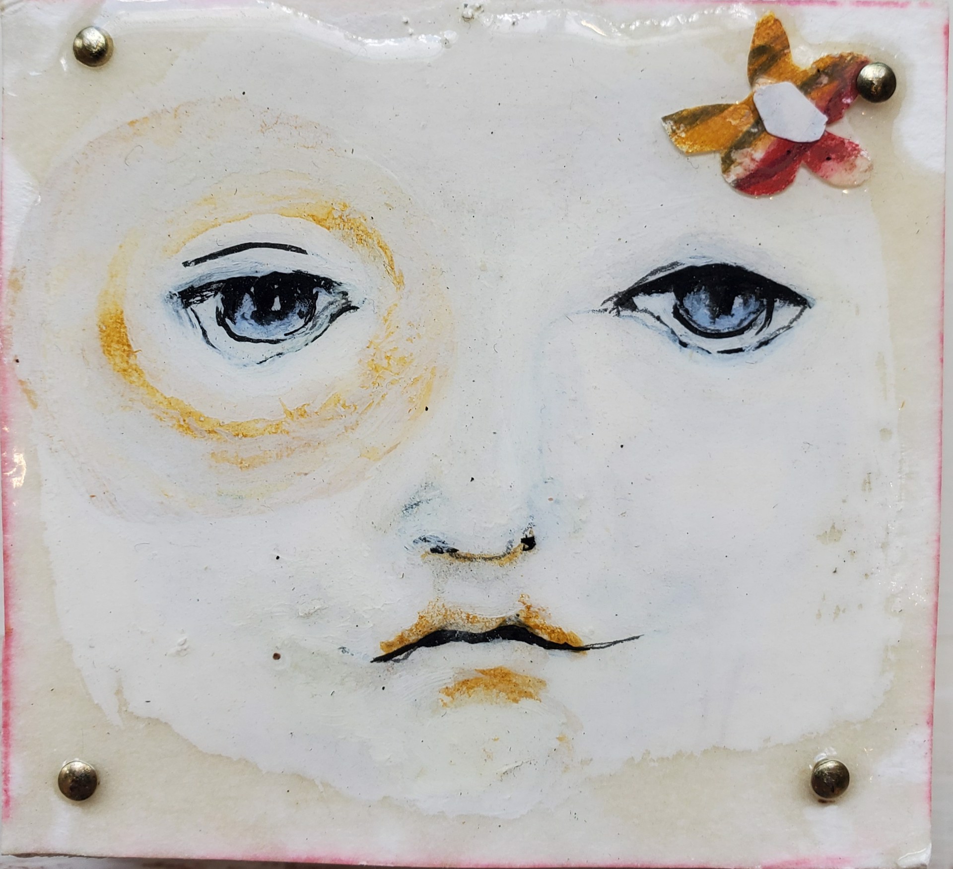 Small Face Block by Shellie Lewis Crisp
