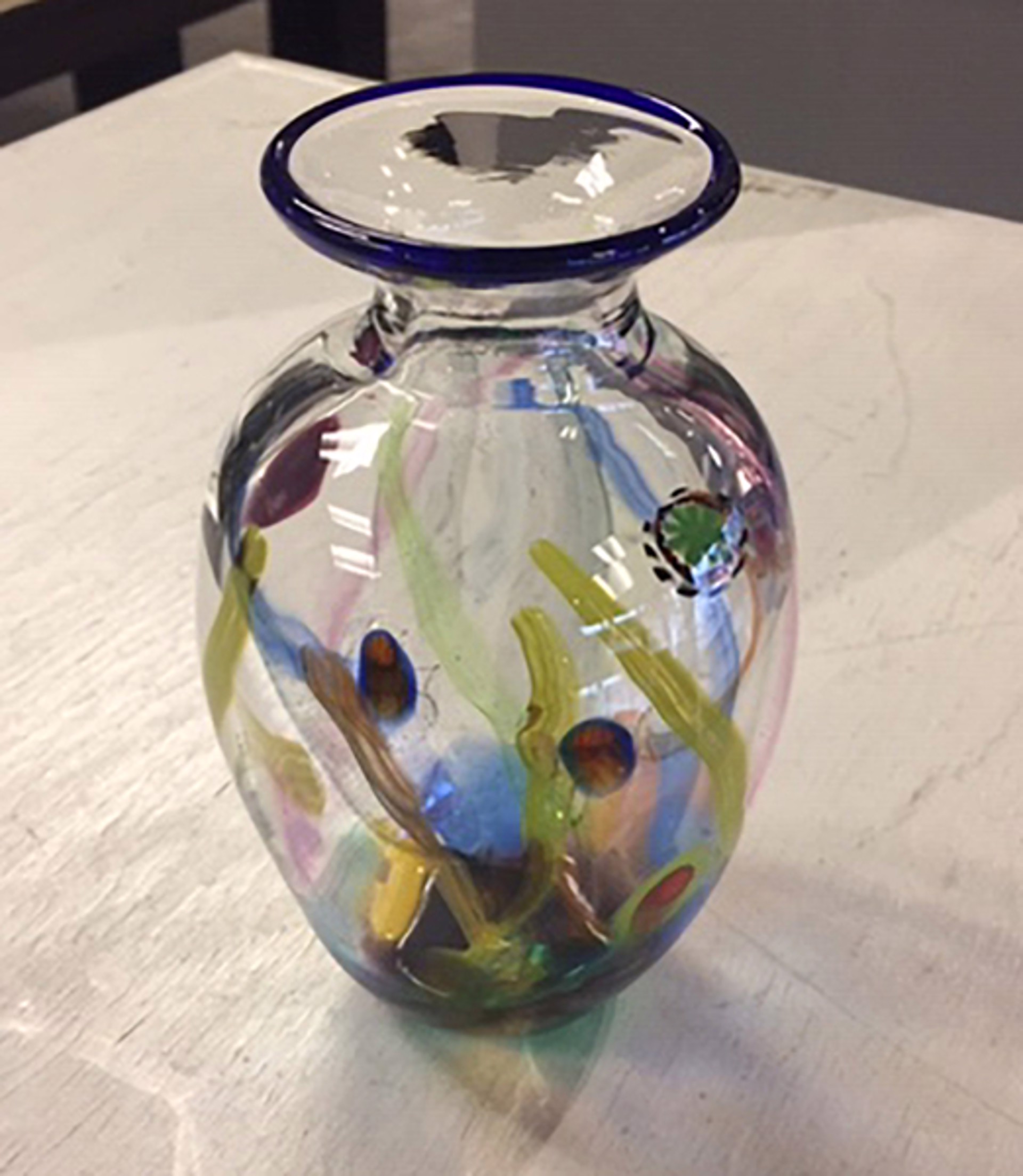 Circus vase by AlBo Glass
