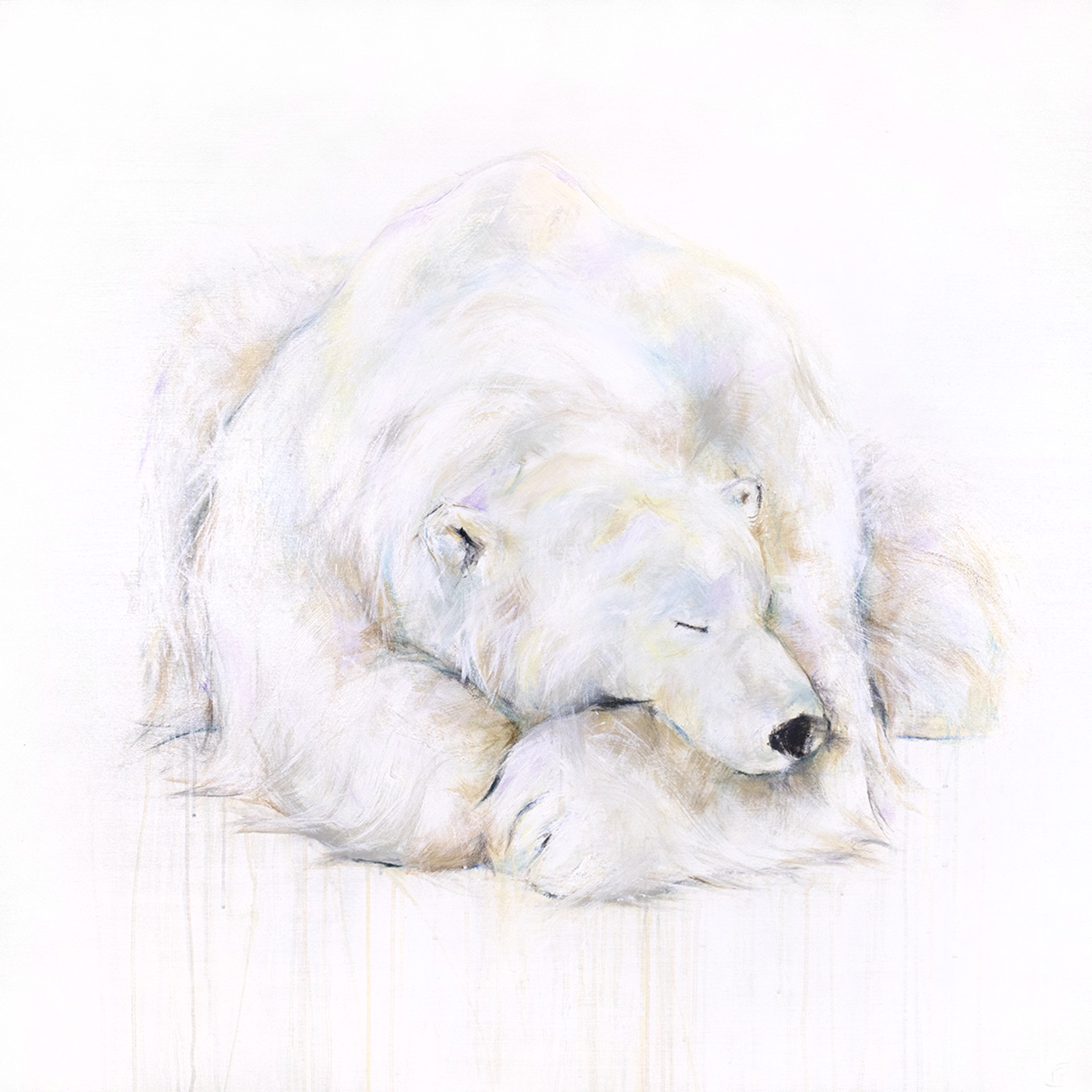 Polar Bear LVIII by Myriam Rousseau