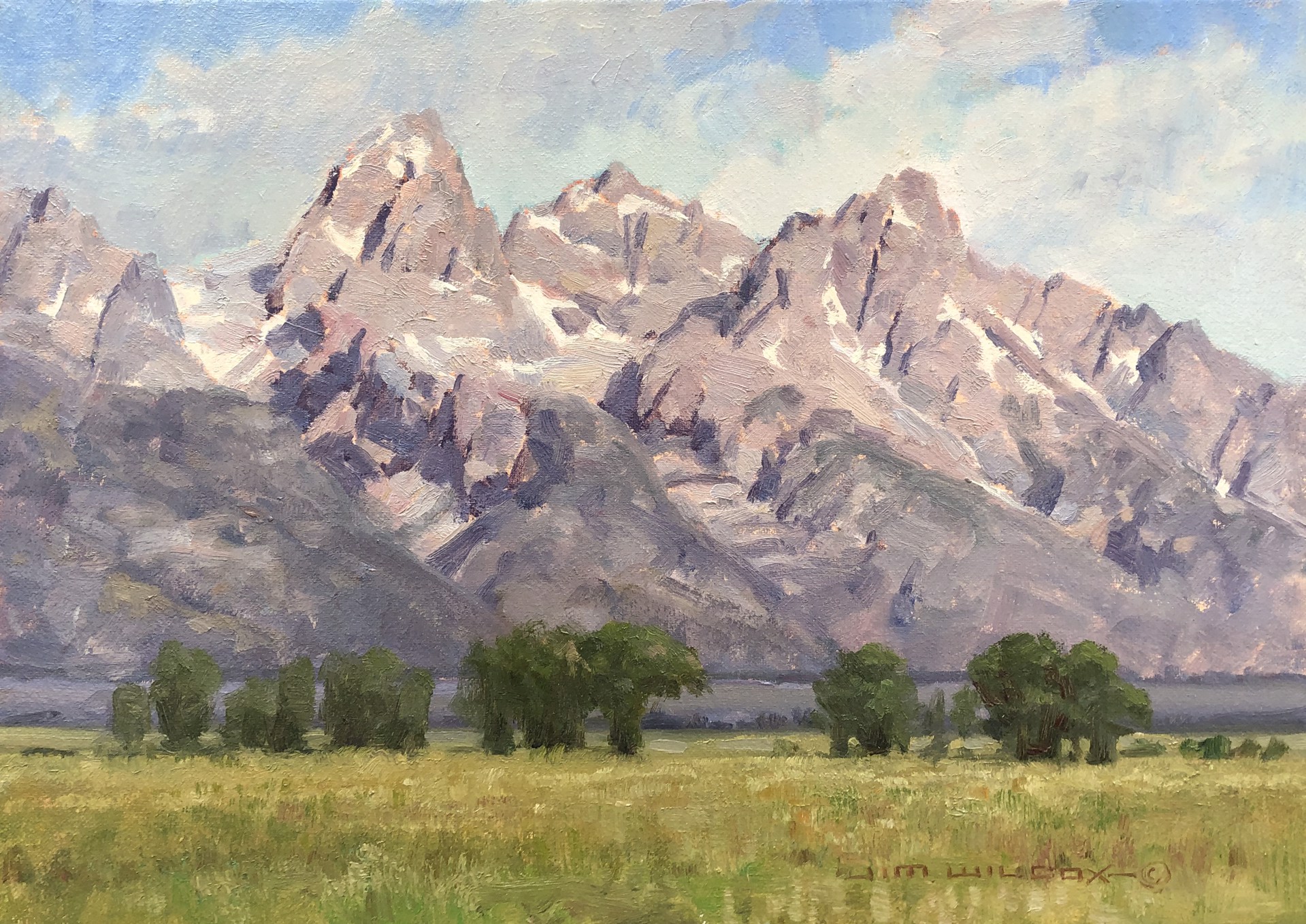 Morning in the Tetons by Jim Wilcox