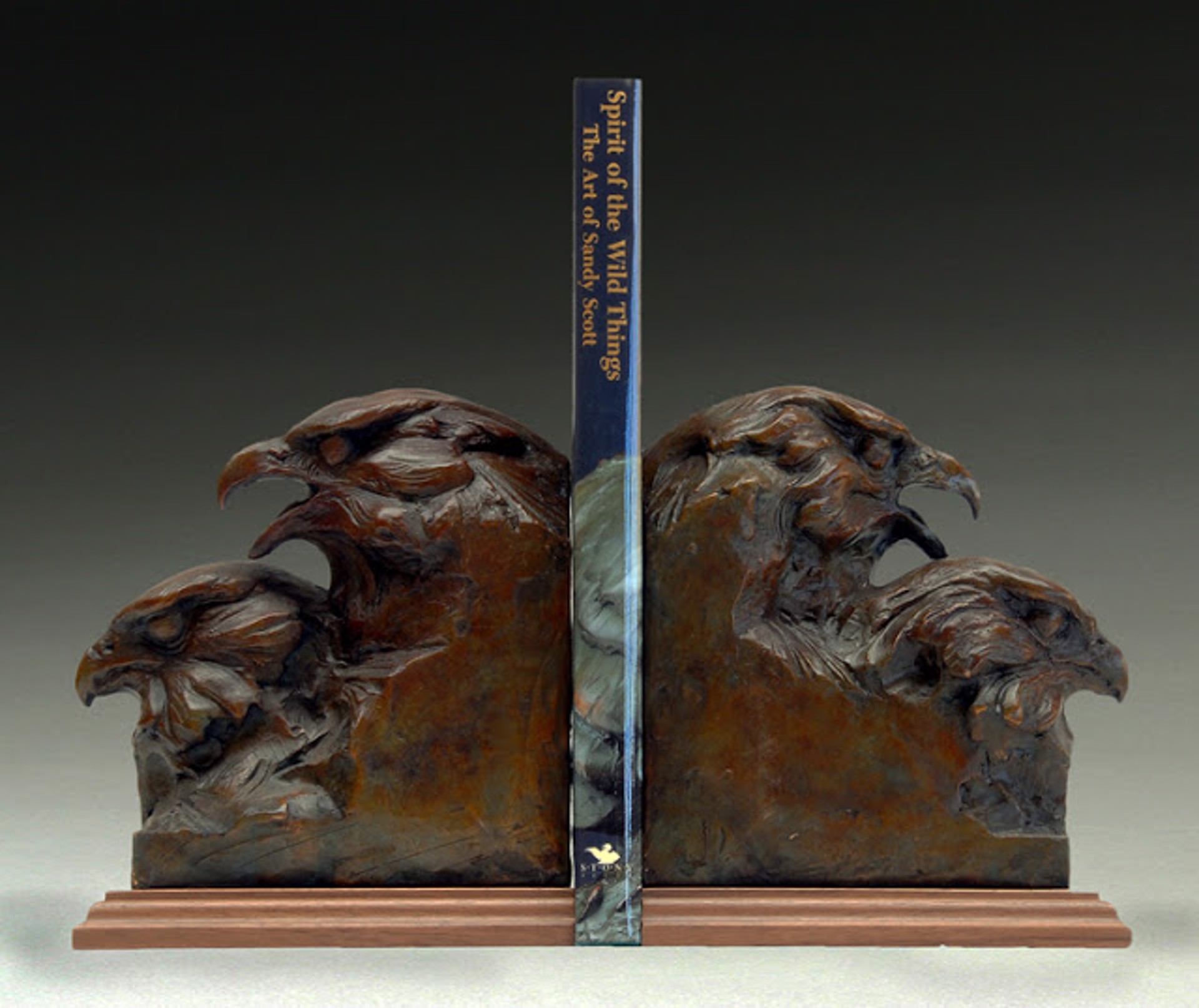 Reflection and Resolve Bookends by Sandy Scott