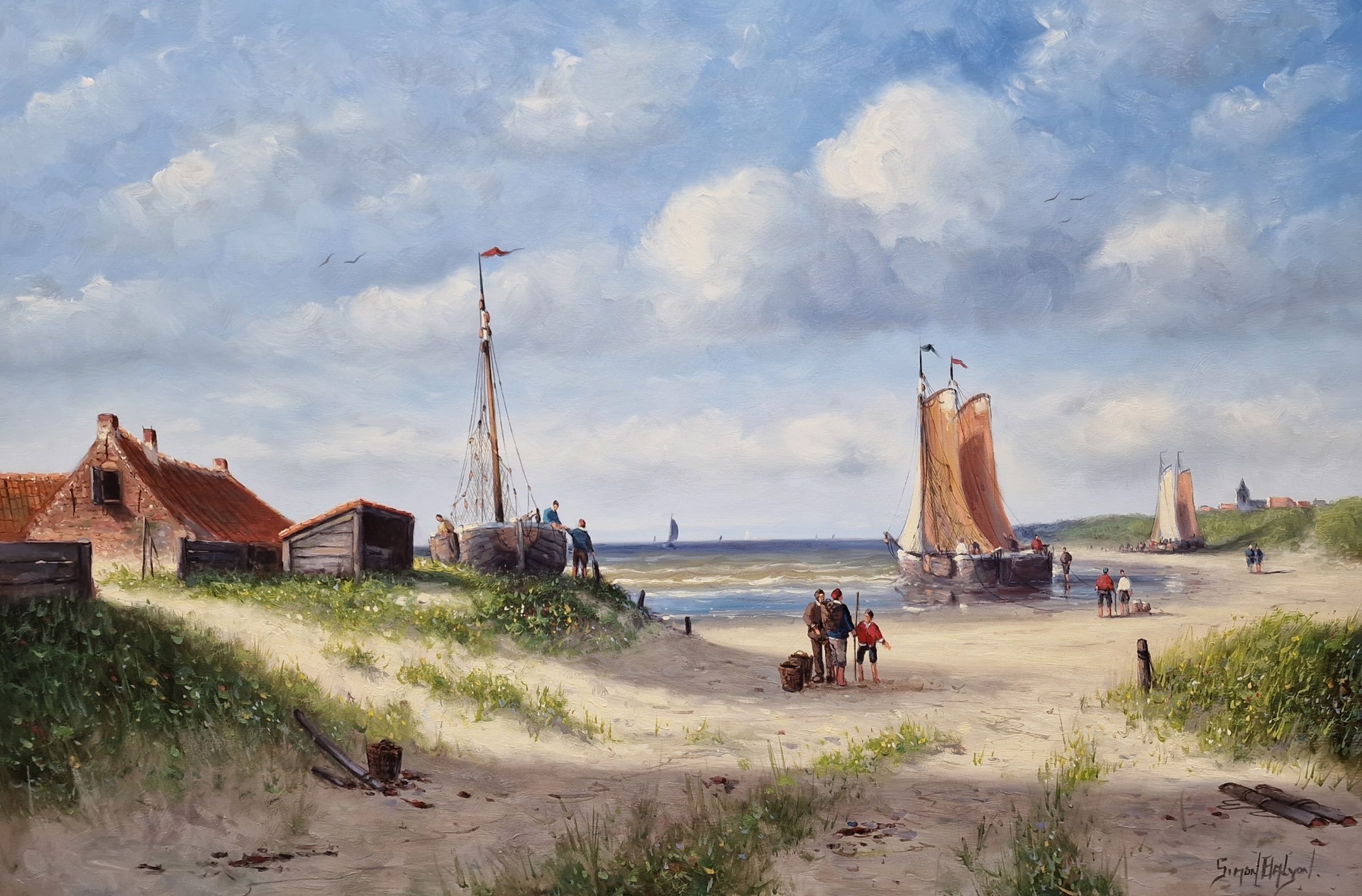 Working at the Dutch Coastline by Simon Balyon