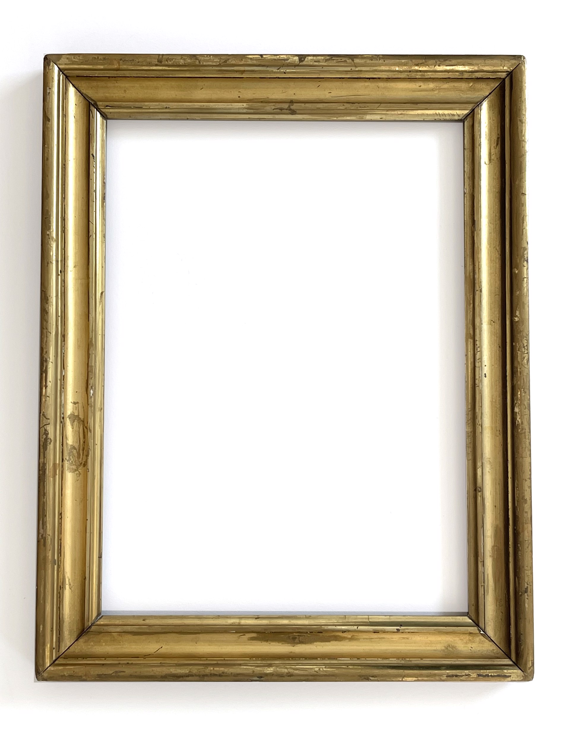 Antique Lemon Gold Gilt Gesso Scoop Frame by Antique Frame