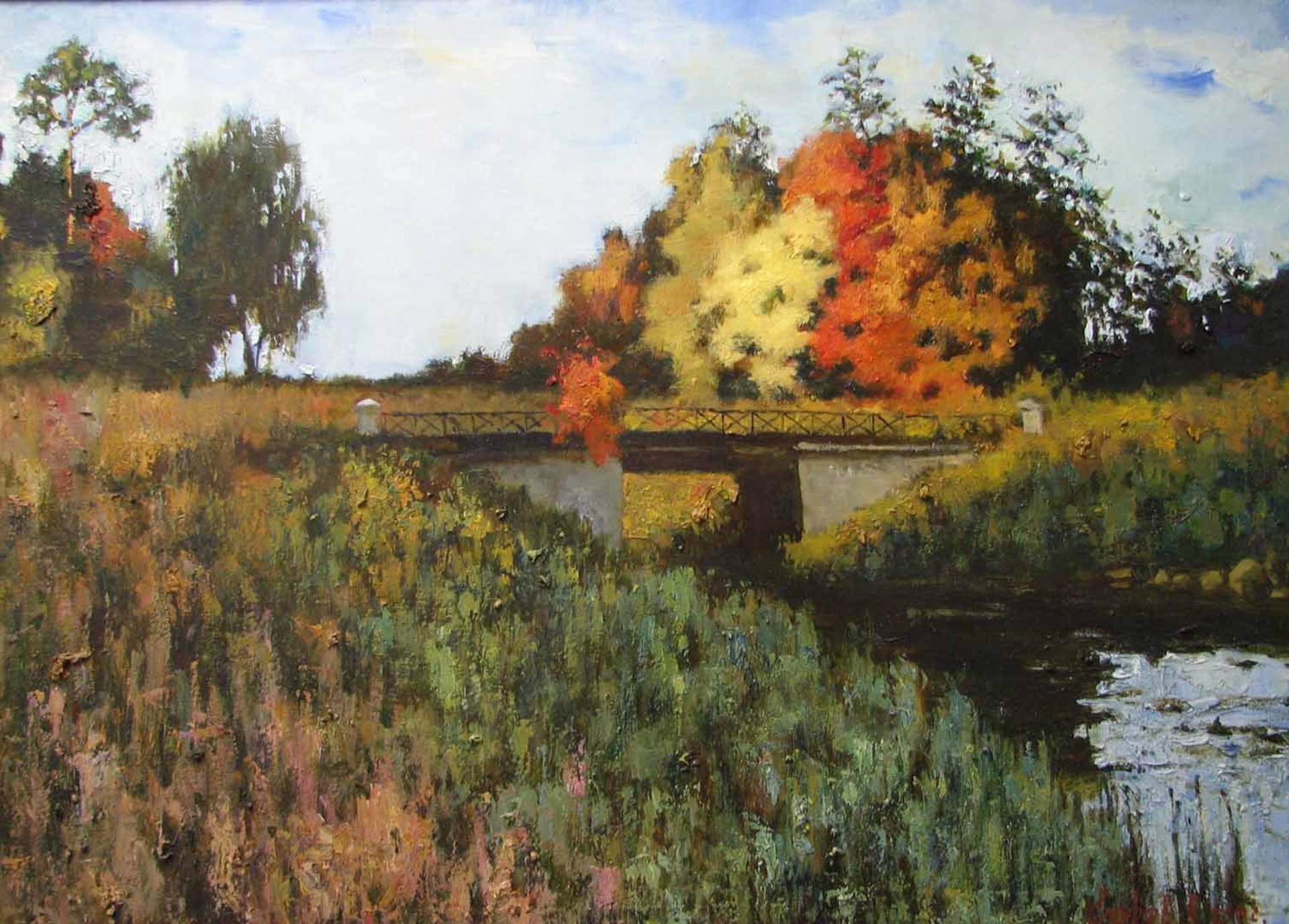 Autumn in the Park by Viktor Egorov