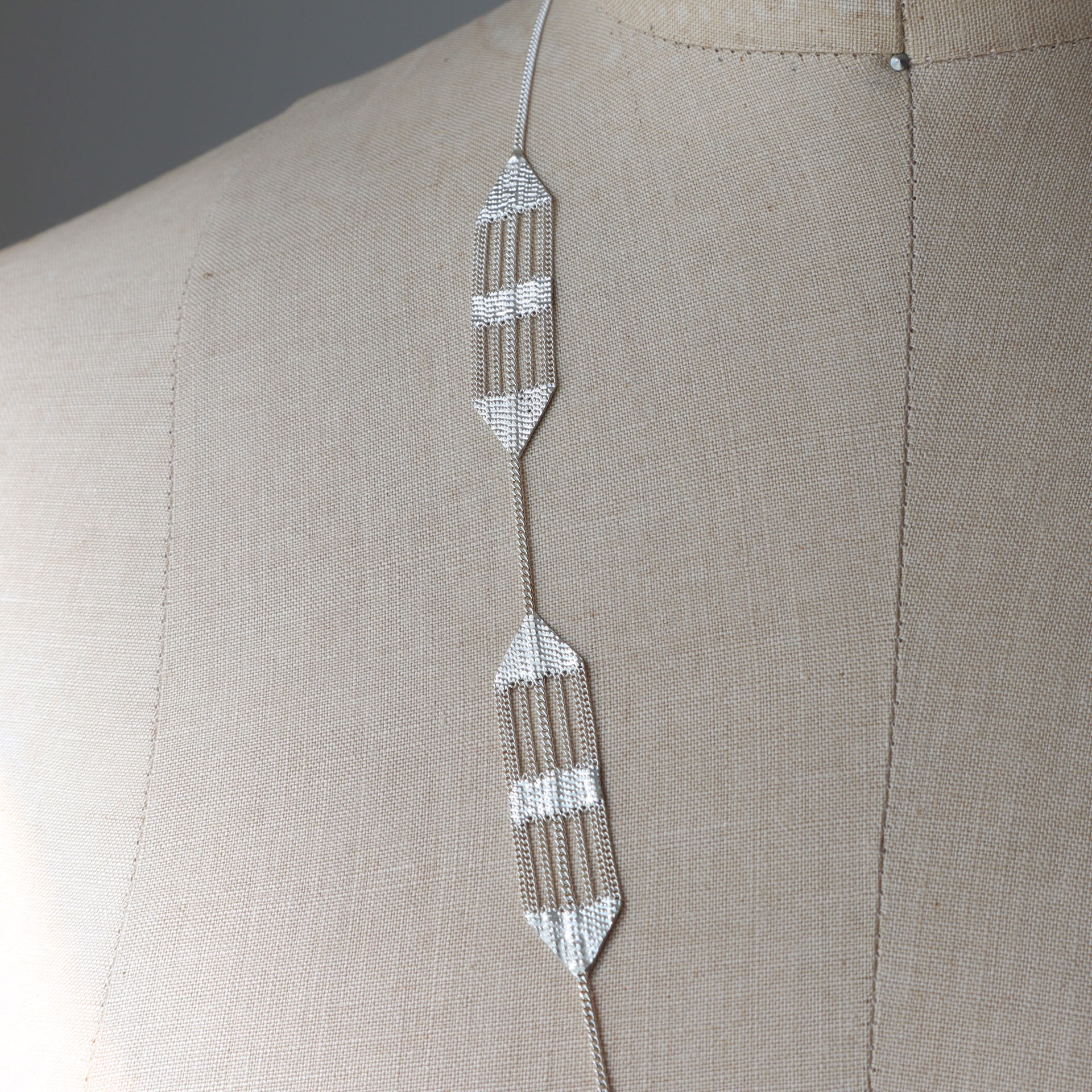 Shuttle Necklace by Hannah Keefe