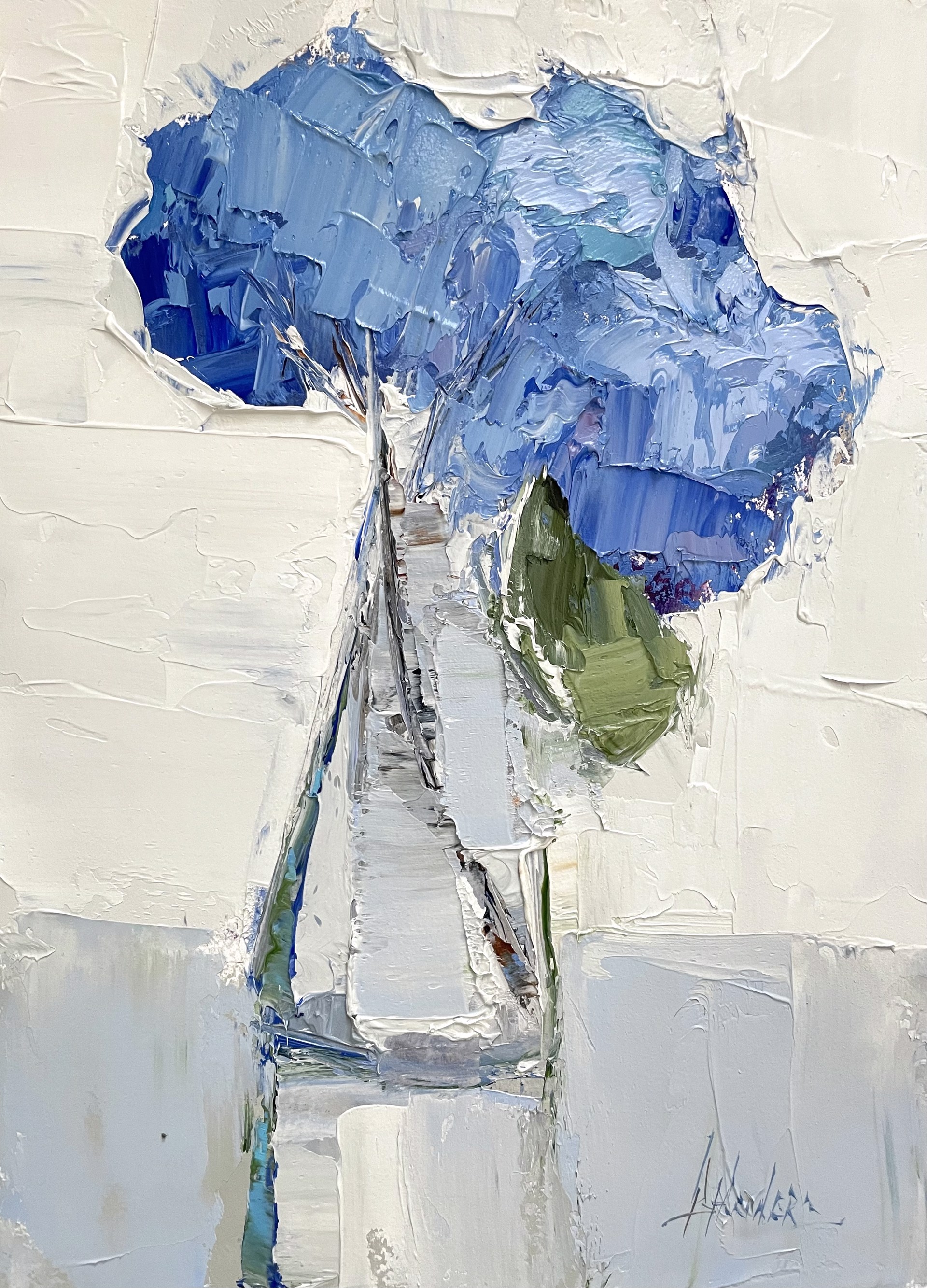 Blue Hydrangeas by Barbara Flowers