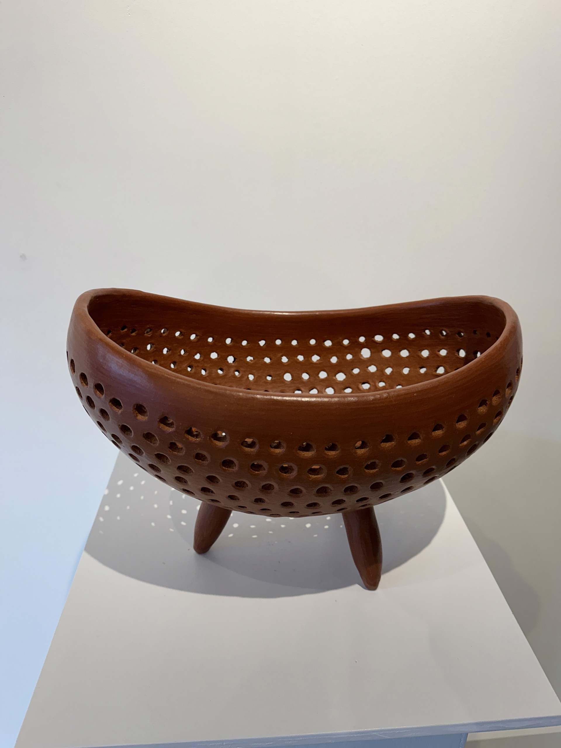Oval Red Sieve by Colectivo 1050