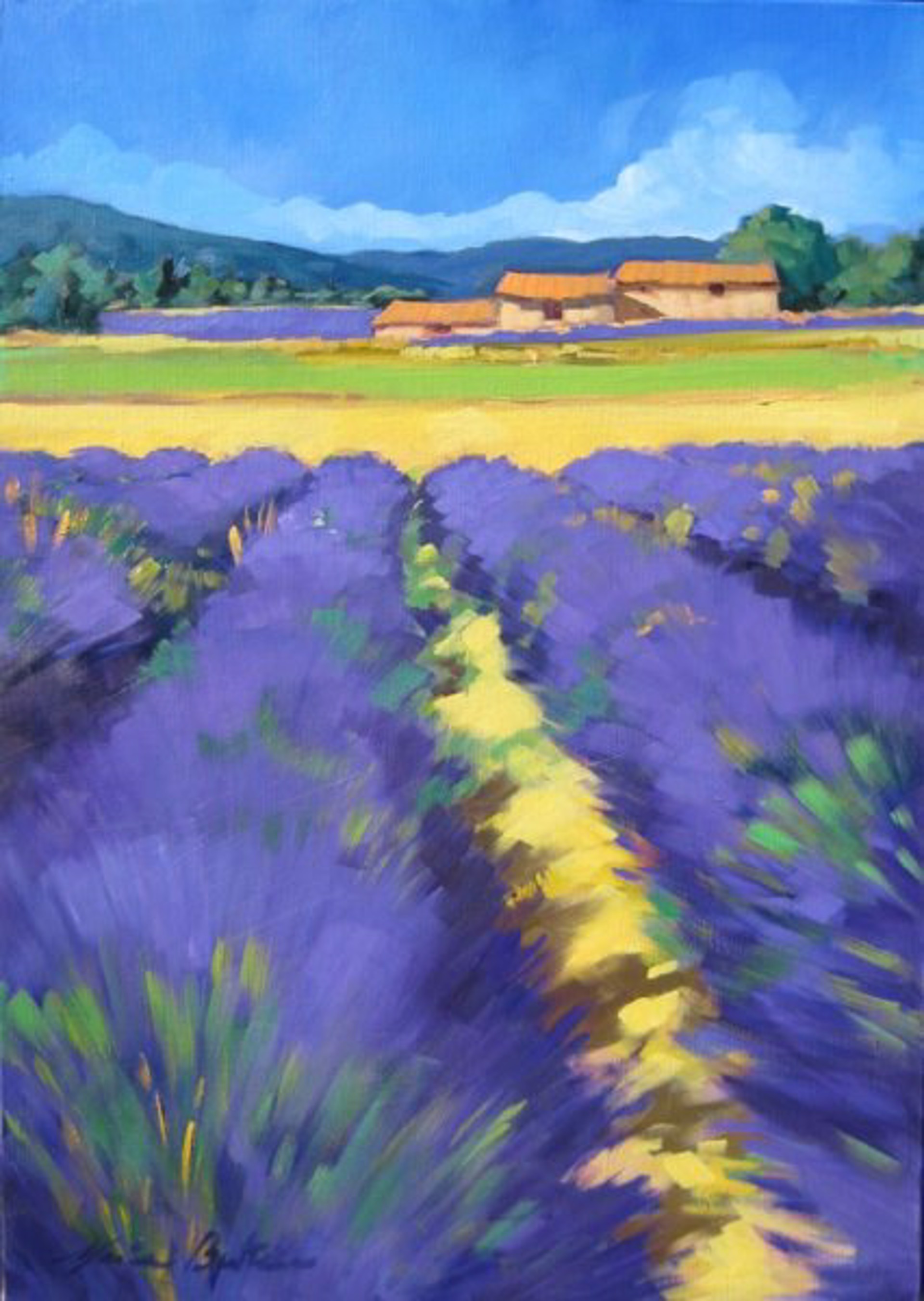 Bertran: Banon Lavender Field by Maria Bertrán