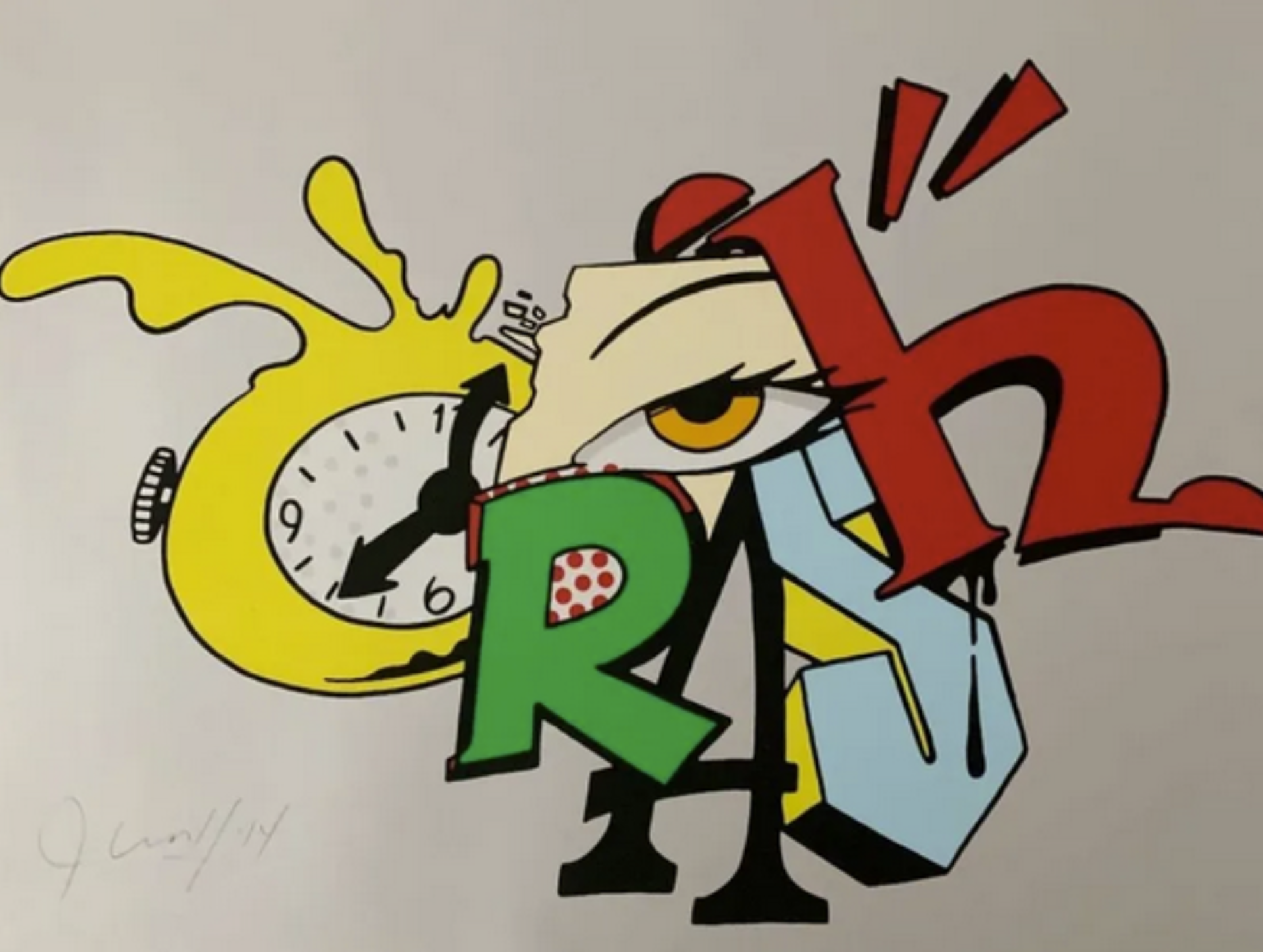Clock 1, Silver by CRASH