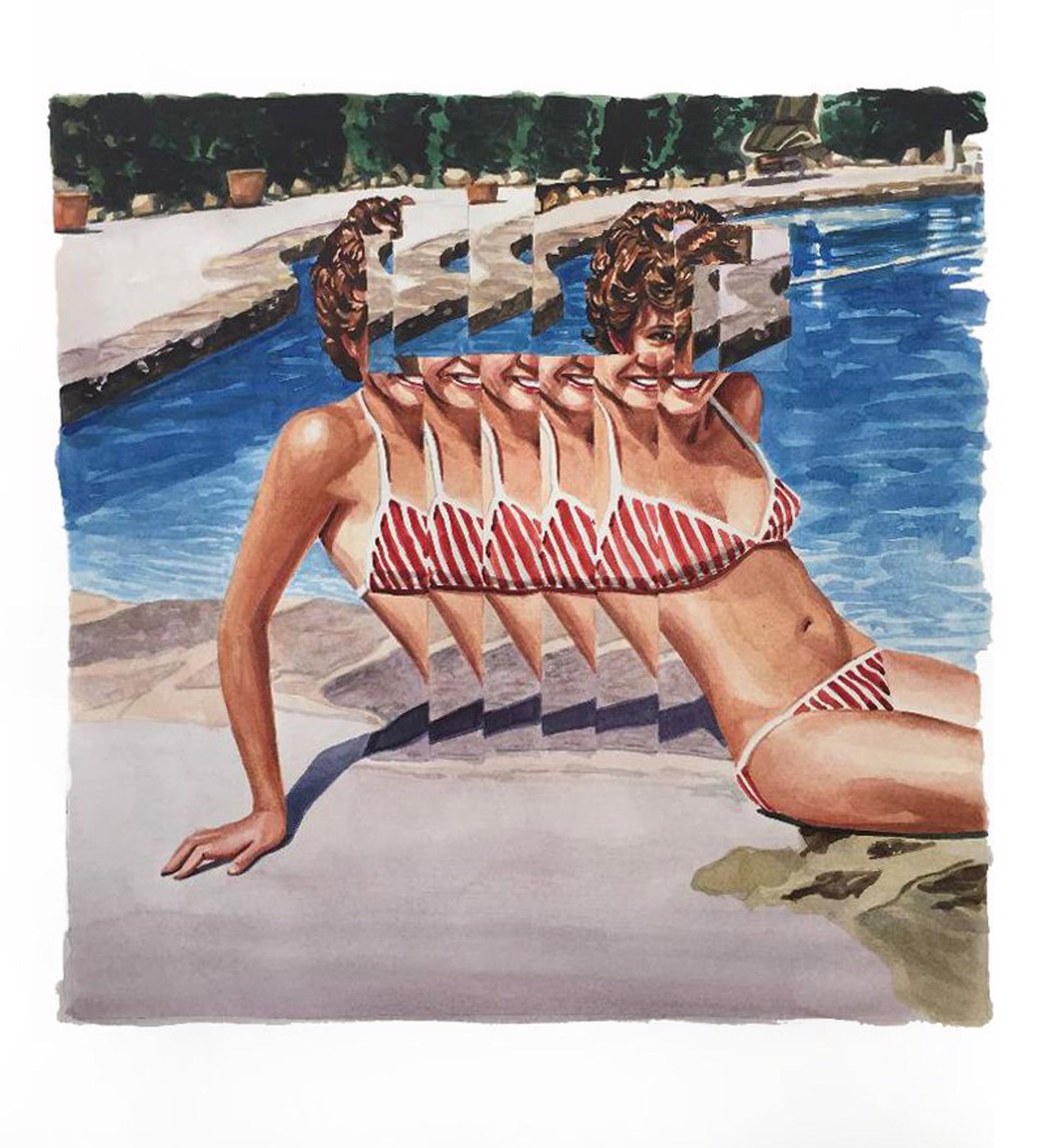 Kristi by the Pool by Melissa Wilkinson