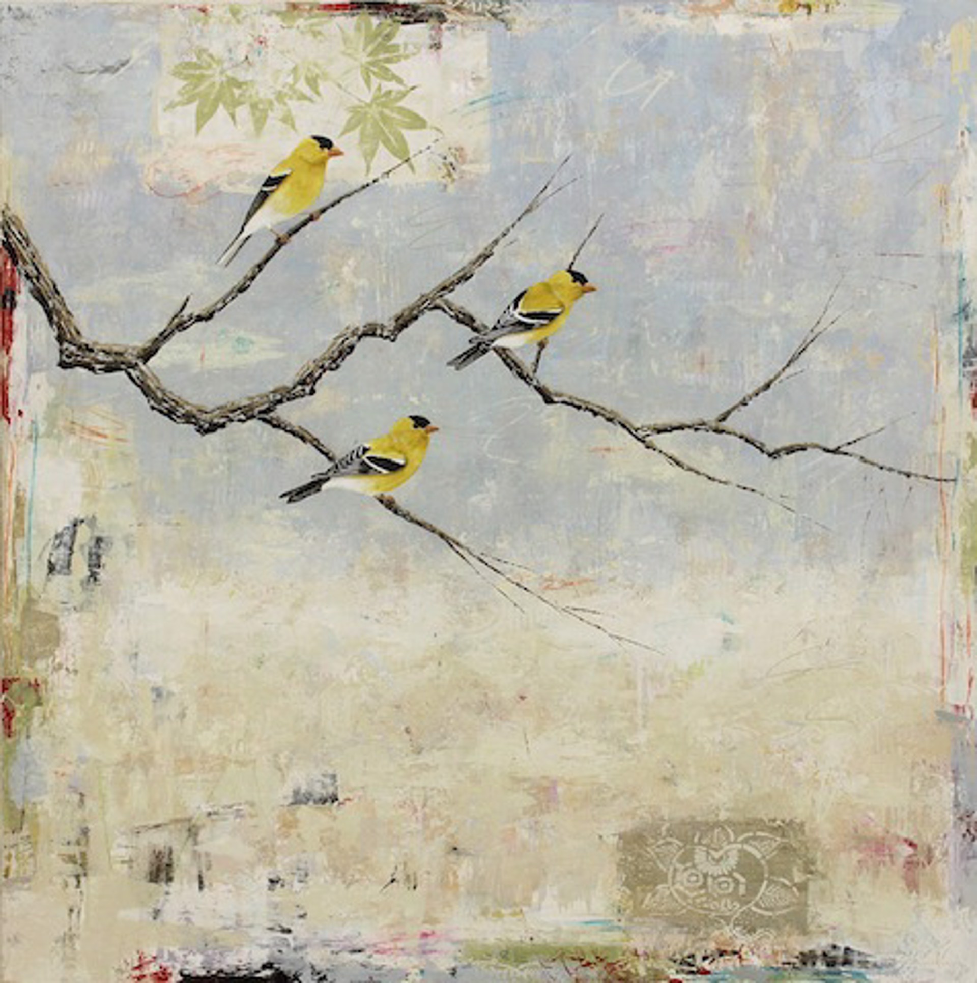 American Goldfinches #14 by Paul Brigham