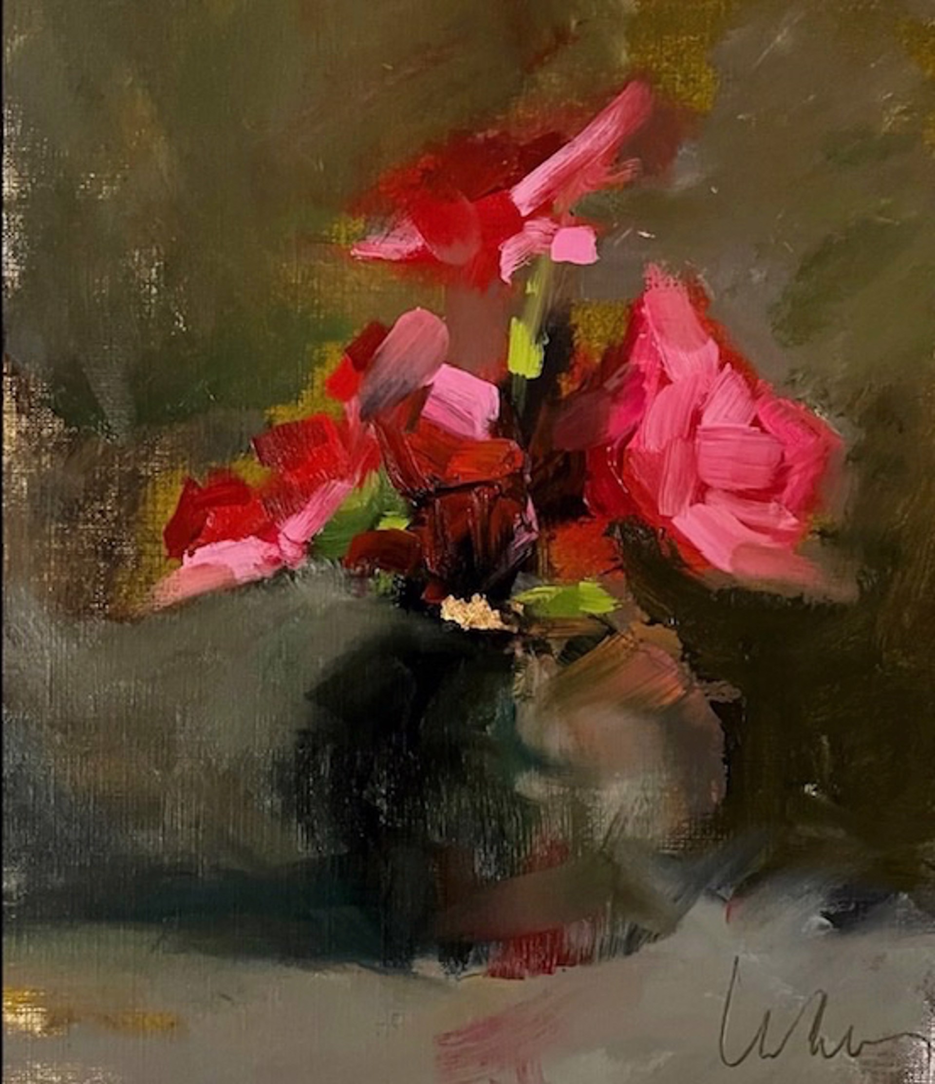 Scarlet Rose Buds by Ingrid Derrickson