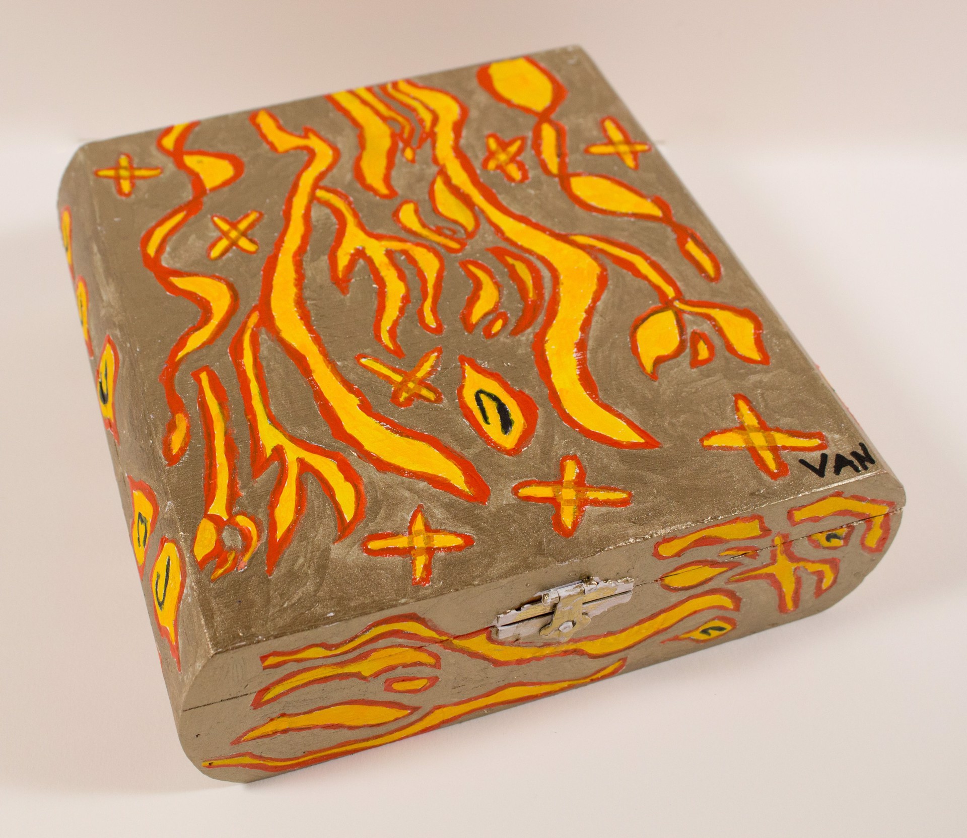 The Fire of Flames (cigar box) by Vanessa Monroe