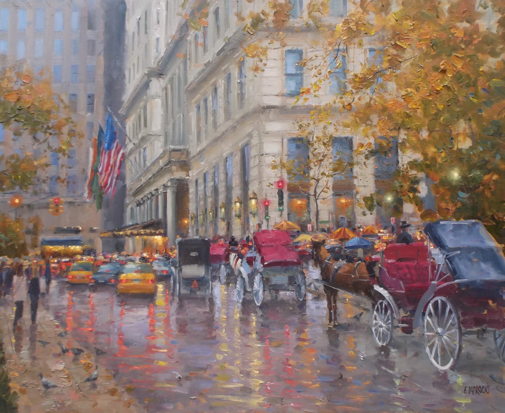 Saturday Afternoon in the Plaza by EJ Paprocki