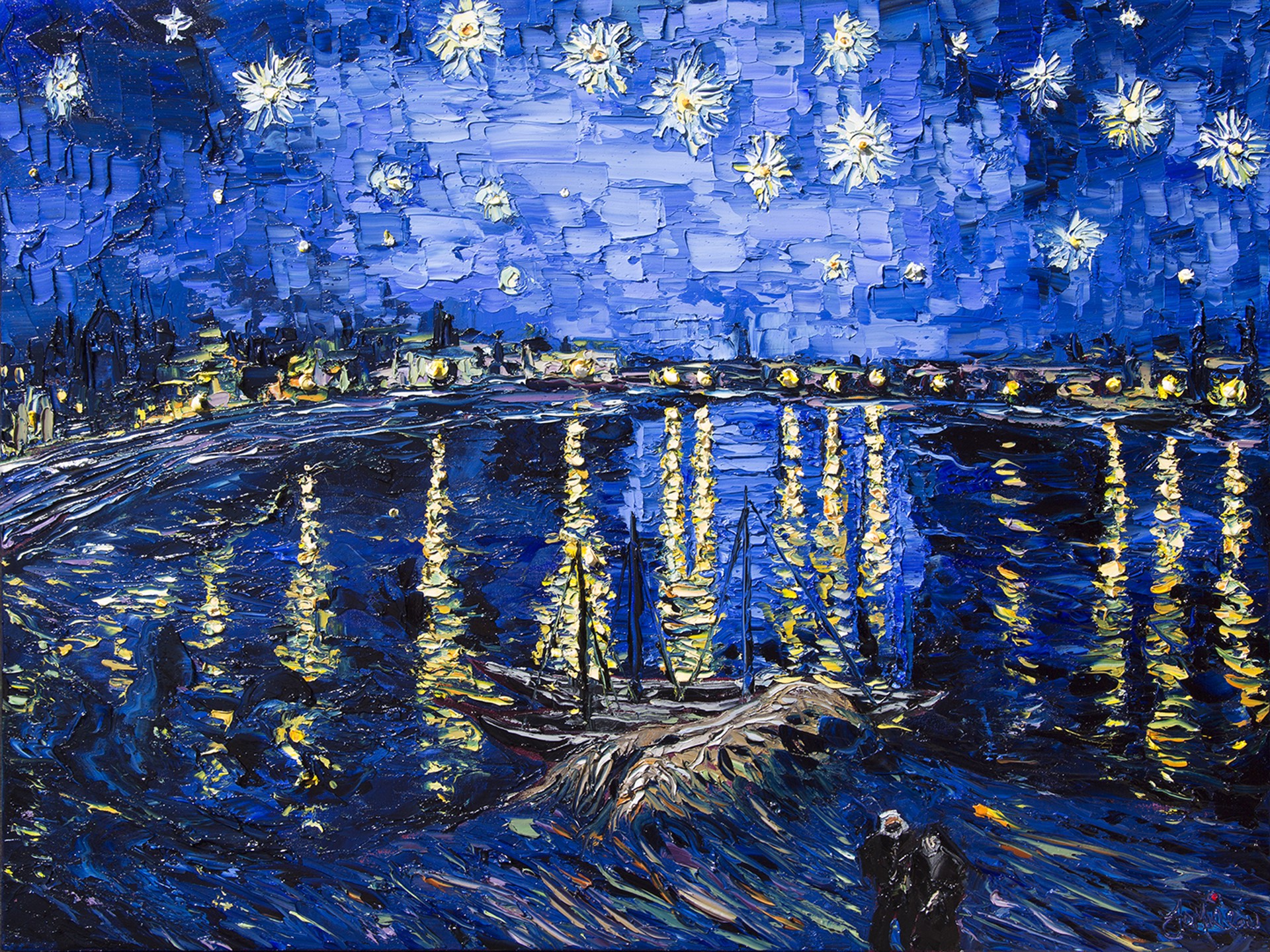 Starry Night Over The Rhone Translation by JD Miller