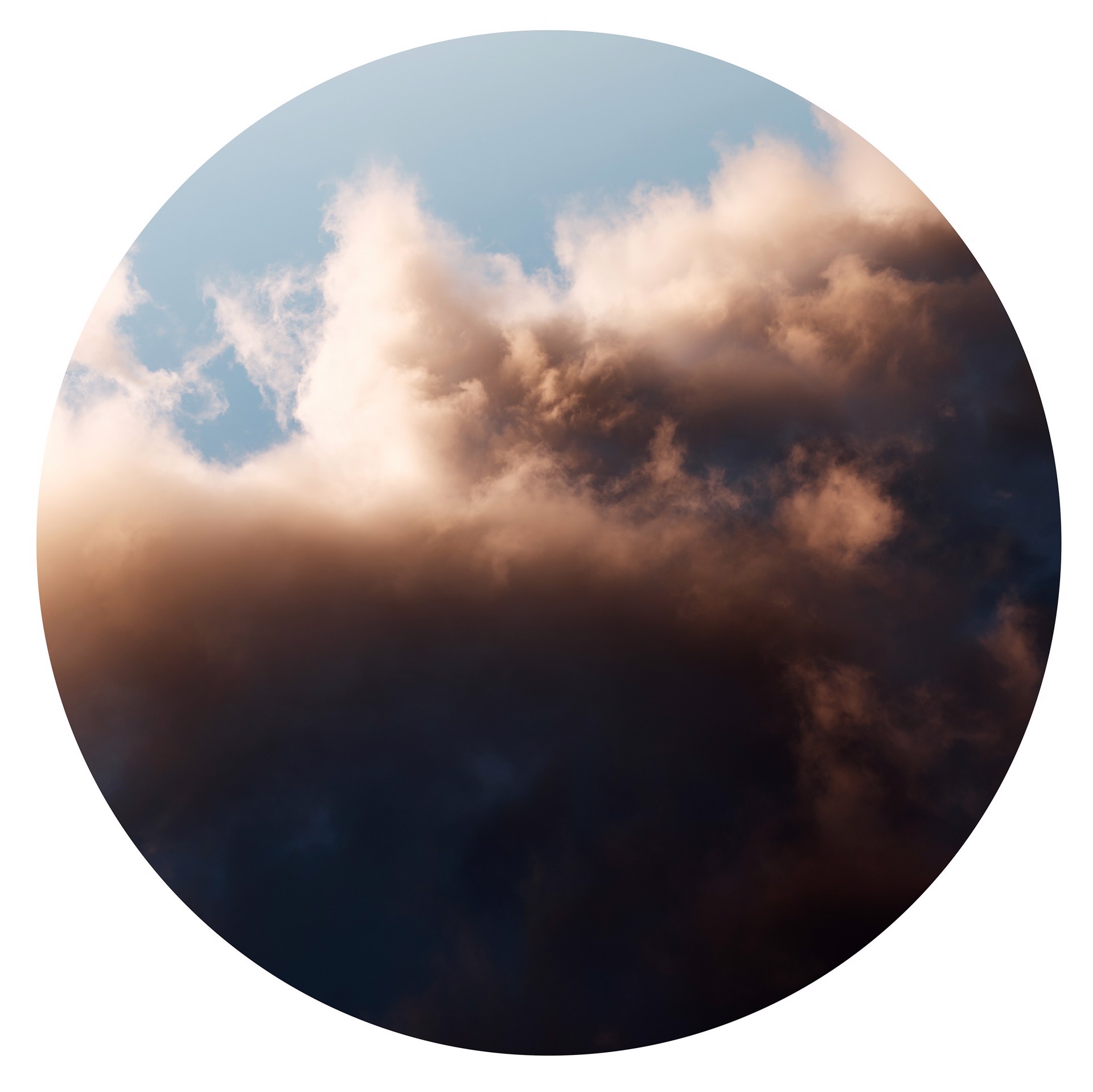 November Clouds #2 - 40" diameter by Peter McLennan