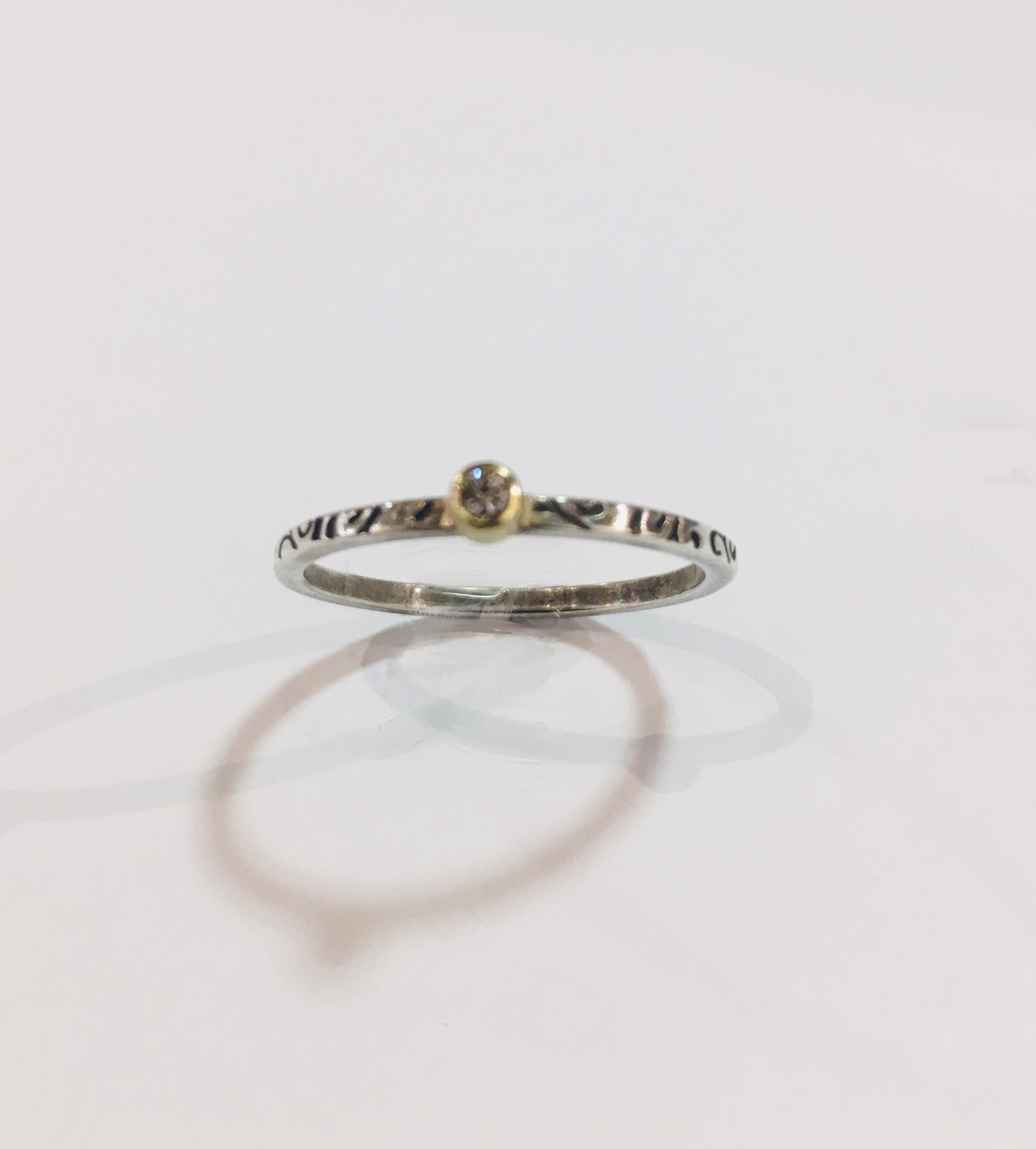 Thin Band Diamond Ring by MARTHA SULLIVAN