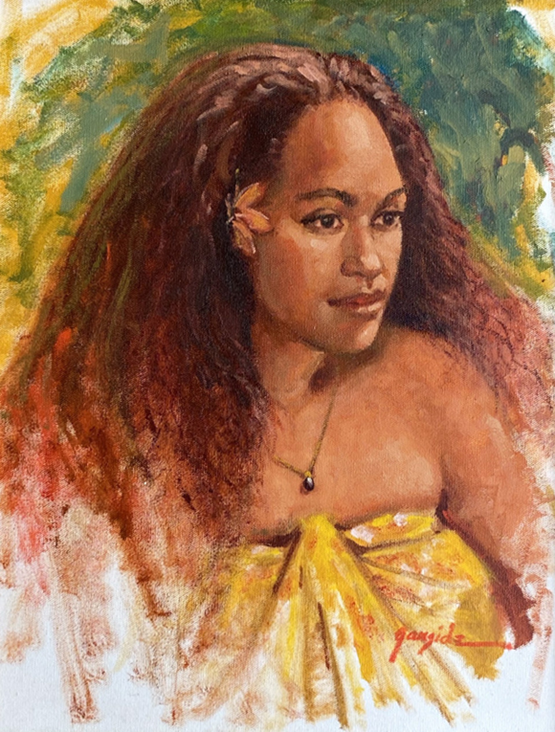 Tahitian Pearl Lady by A. LaMoyne Garside