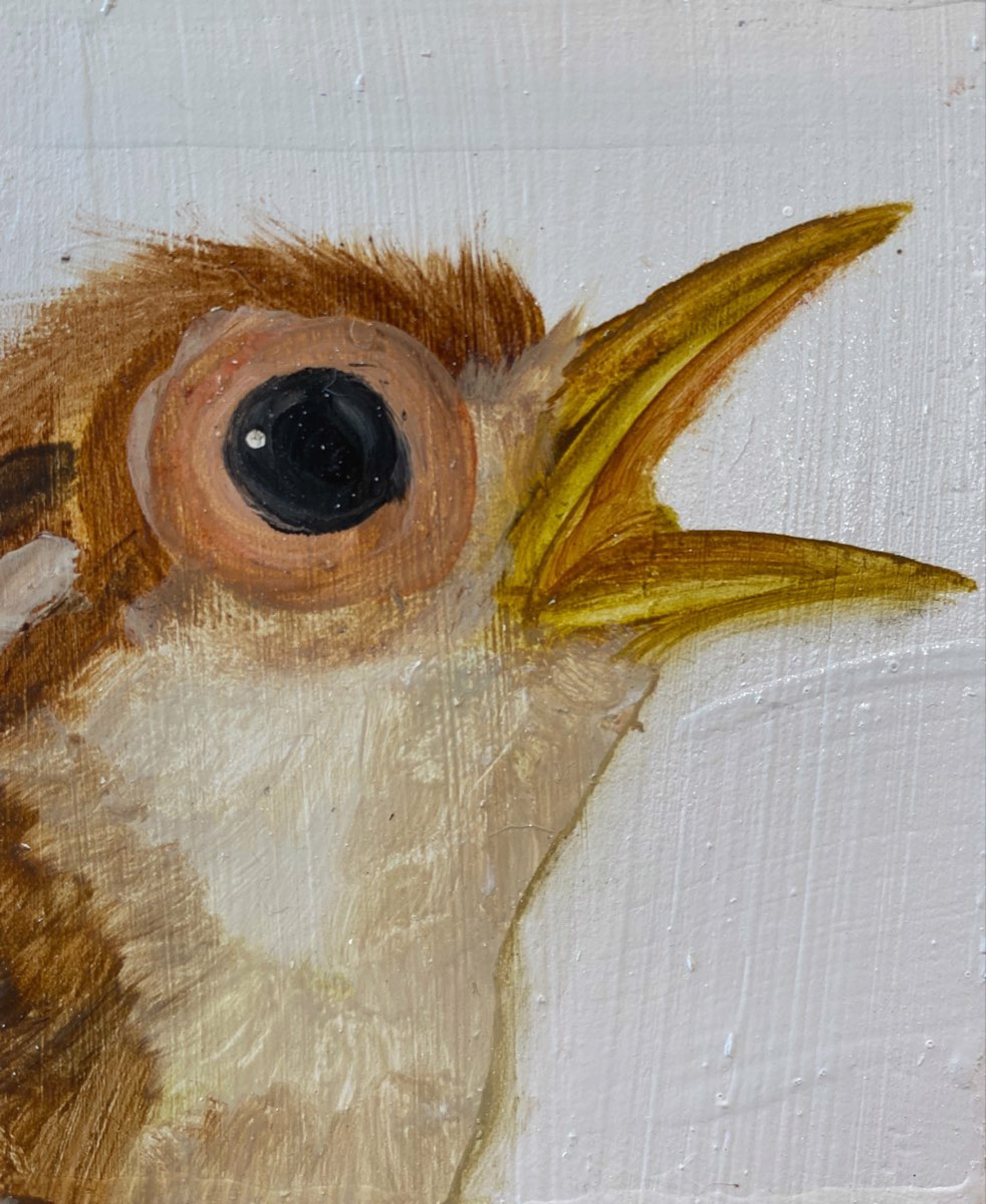 Tiny Bird Block (open beak) by Diane Kilgore Condon