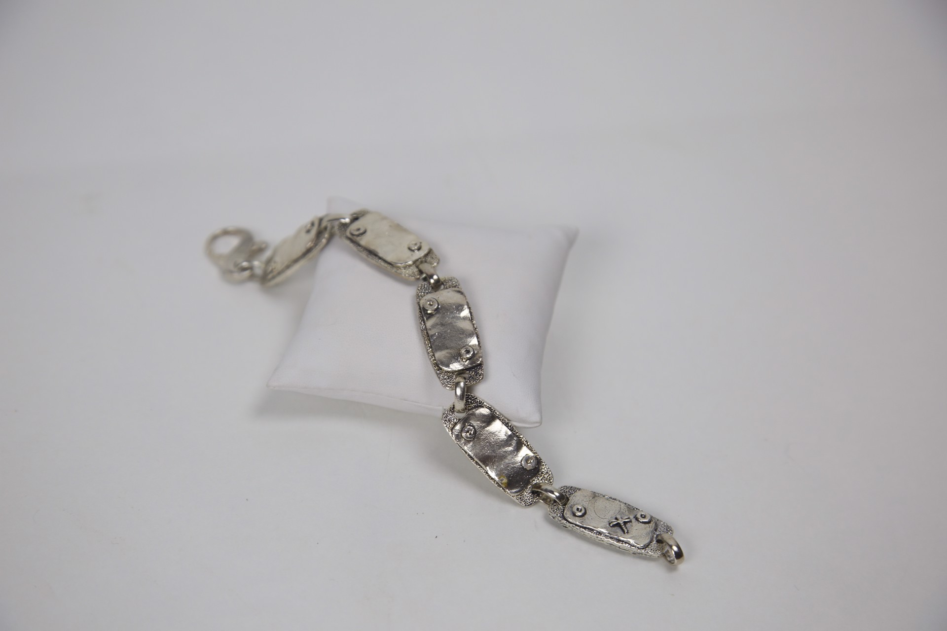 Sterling silver ingot bracelet - Anvil Collection by Jeri Mitrani