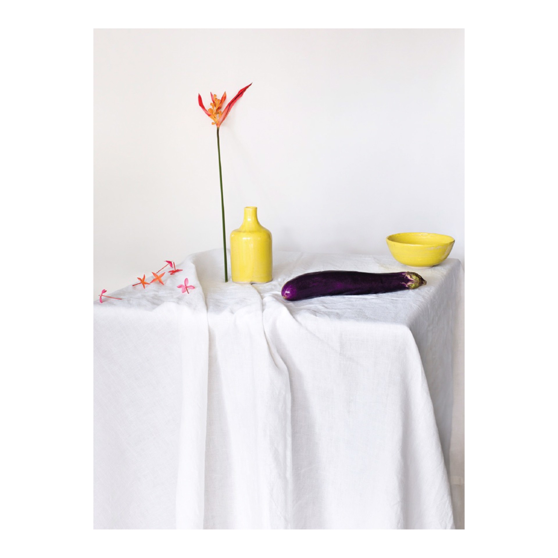 Still Life with Eggplant & Yellow Vessels by Gabriella Imperatori-Penn