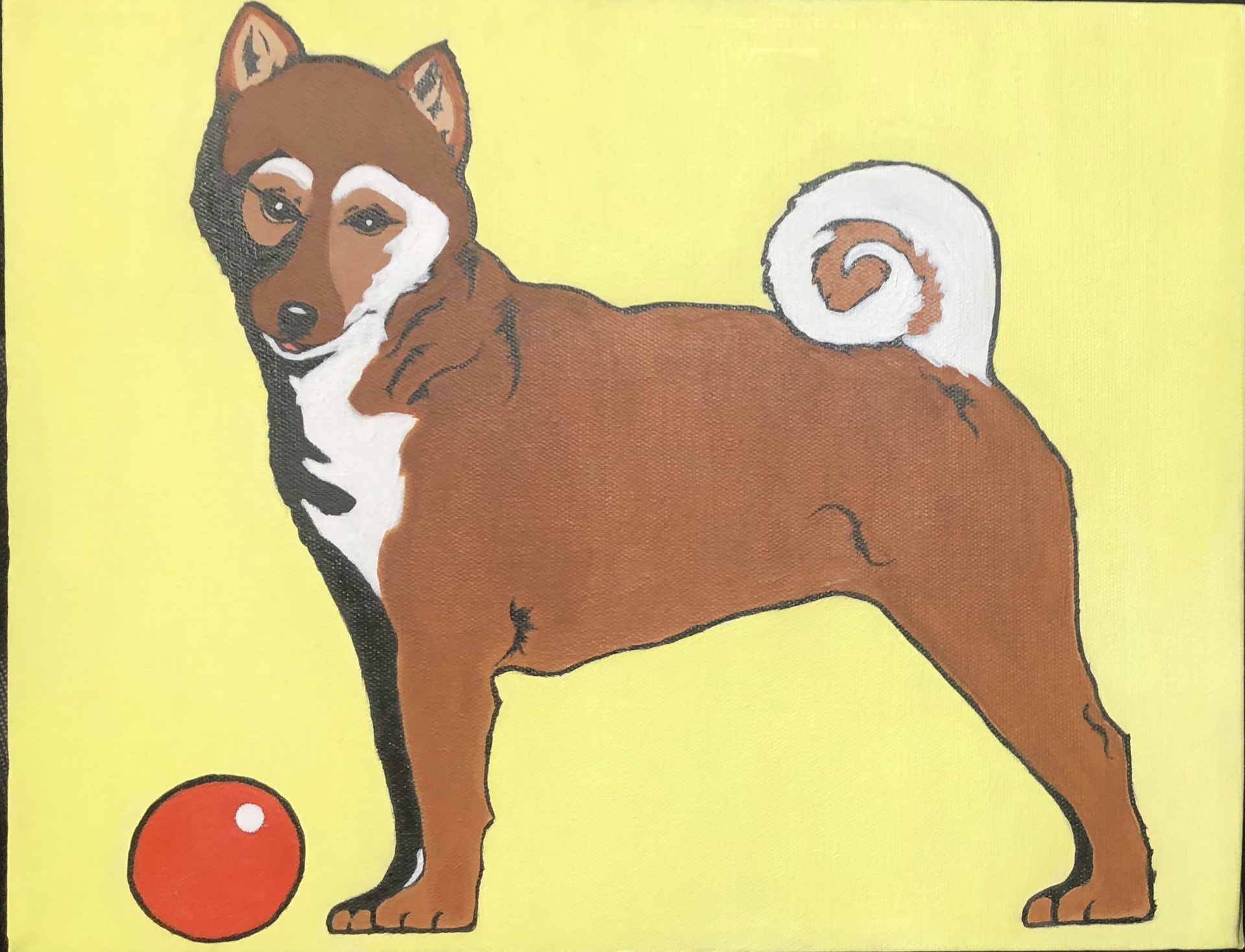 Pop Dog- Shiba Inu by Gloria Lee