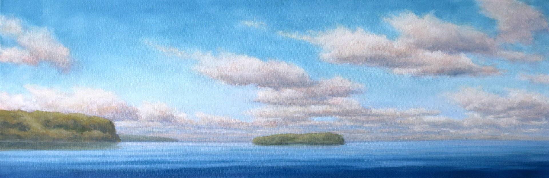 Calm on Eagle Harbor by Tom Linden