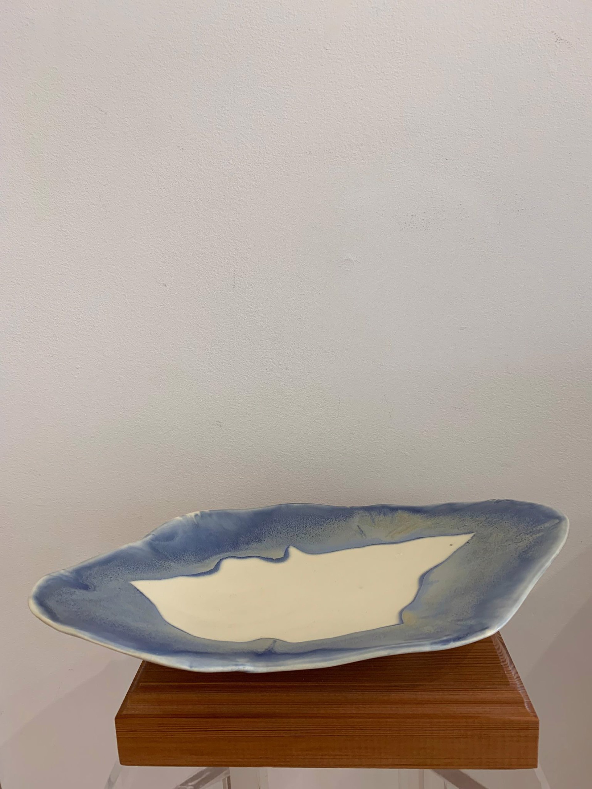 Blue Haze Half Shell Platter#2101 by YiFenn Strickland