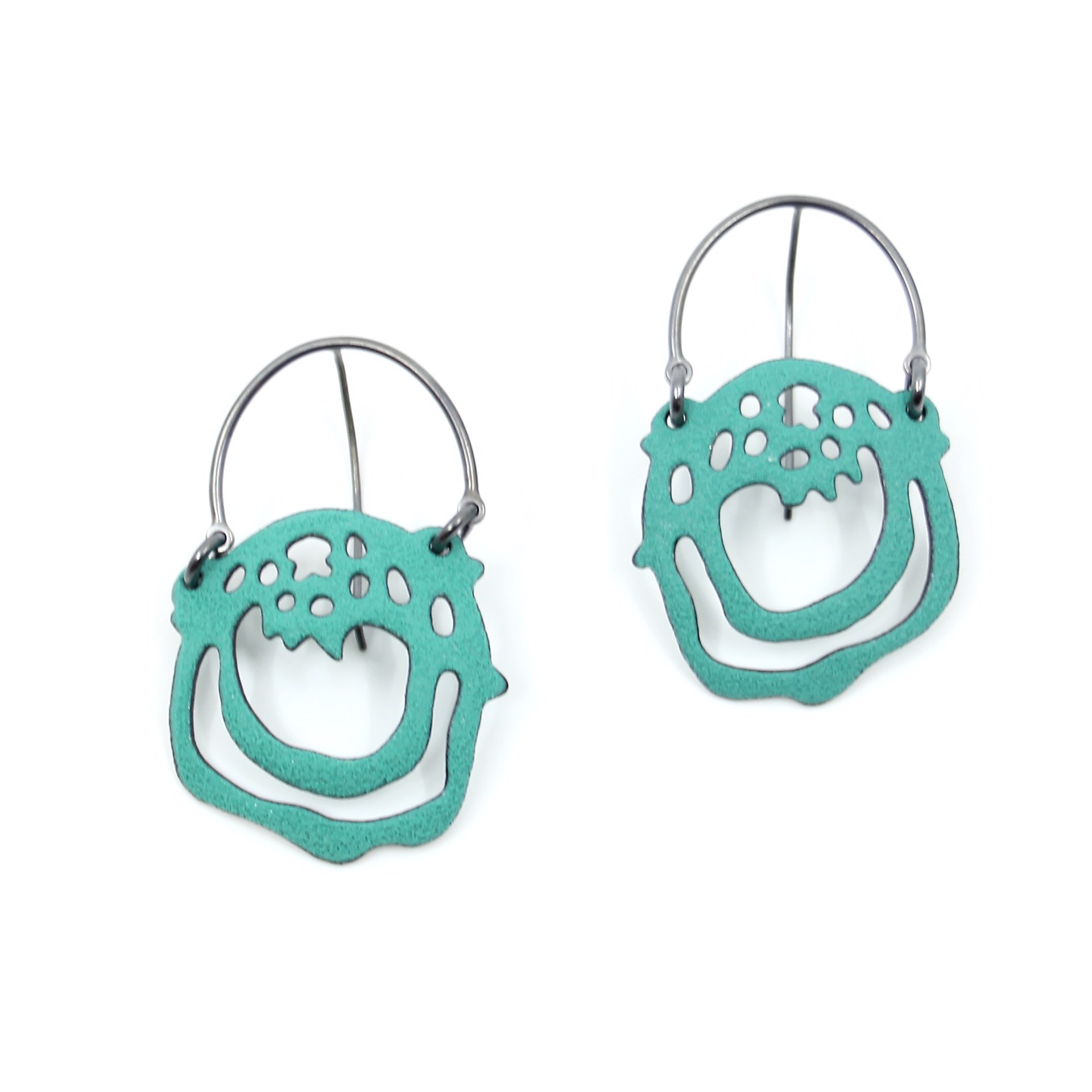 Round Cell Earrings by Joanna Nealey