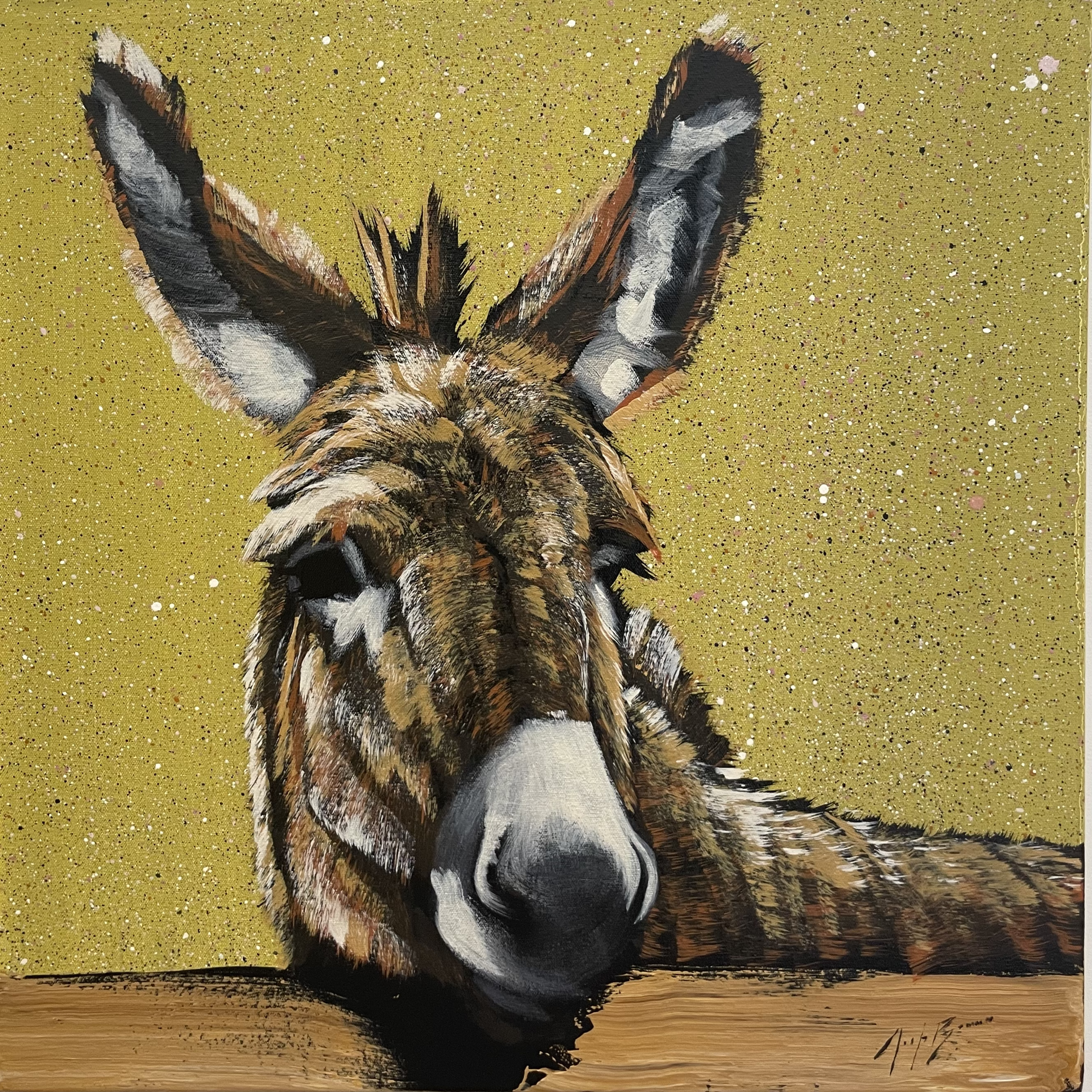 Donkey on Green Sprinkles by Josh Brown