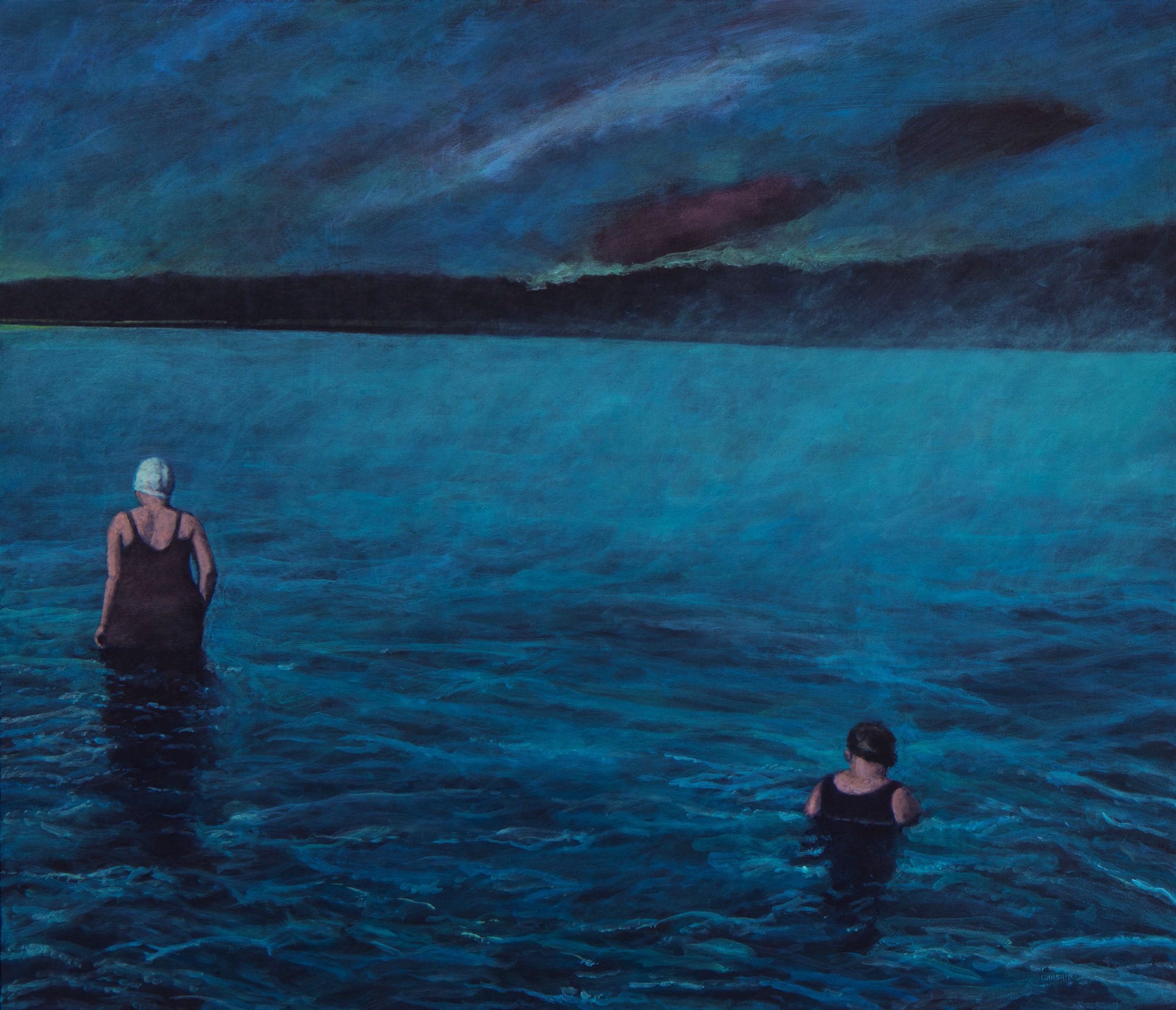 TWO FIGURES IN THE WATER by JOHN WINSHIP