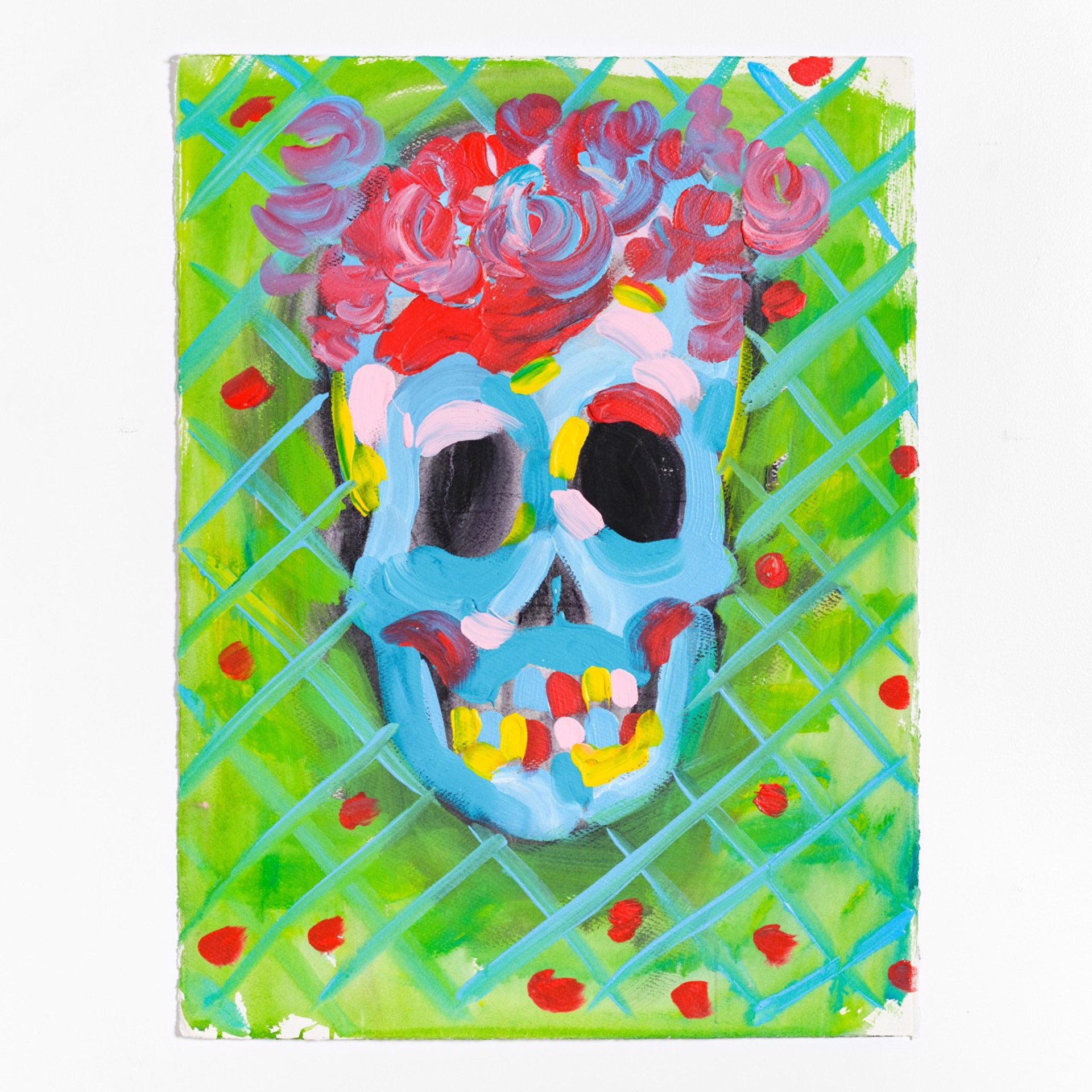 Skull & flowers by Bradley Theodore