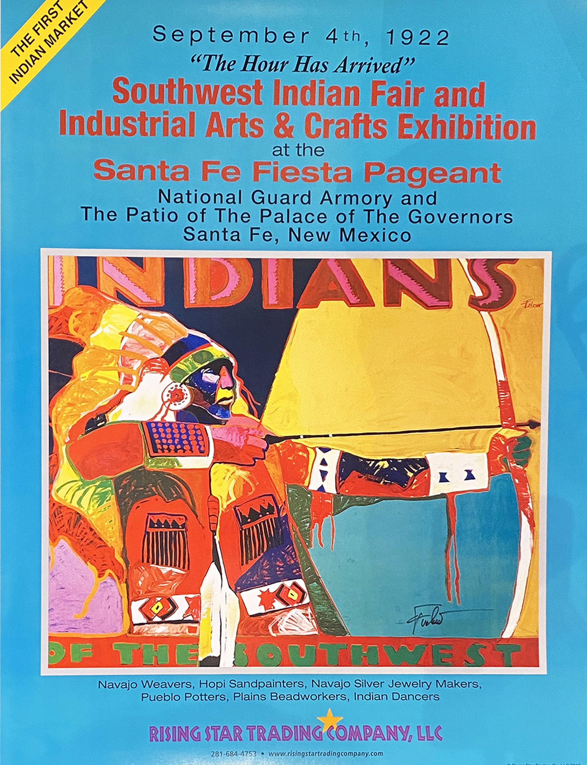 Indian Market Poster by Malcolm Furlow