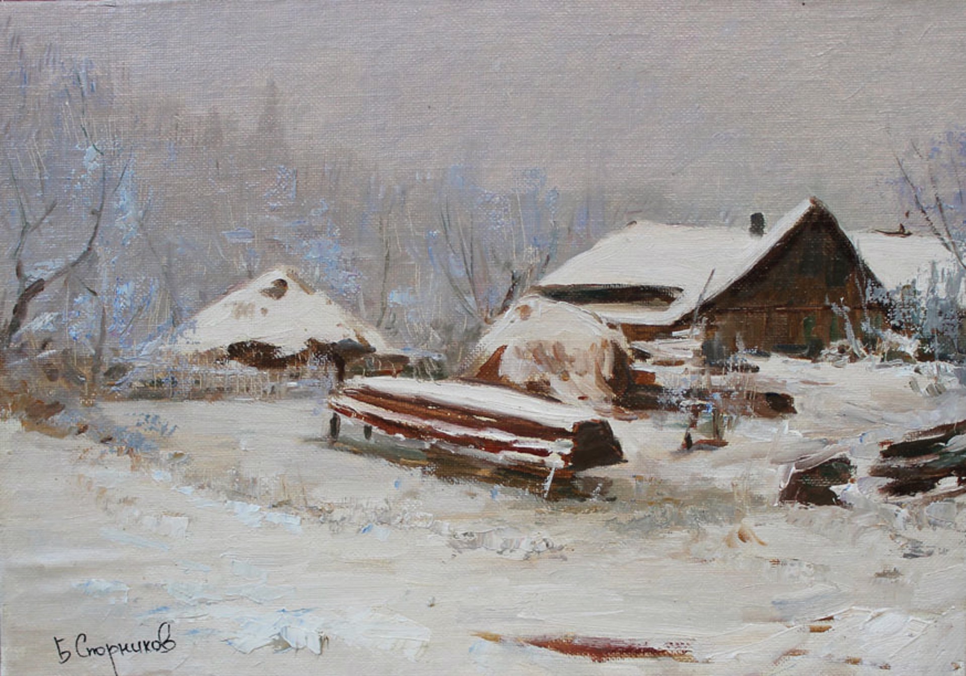 Winter in Sedneva by Boris Spornikov