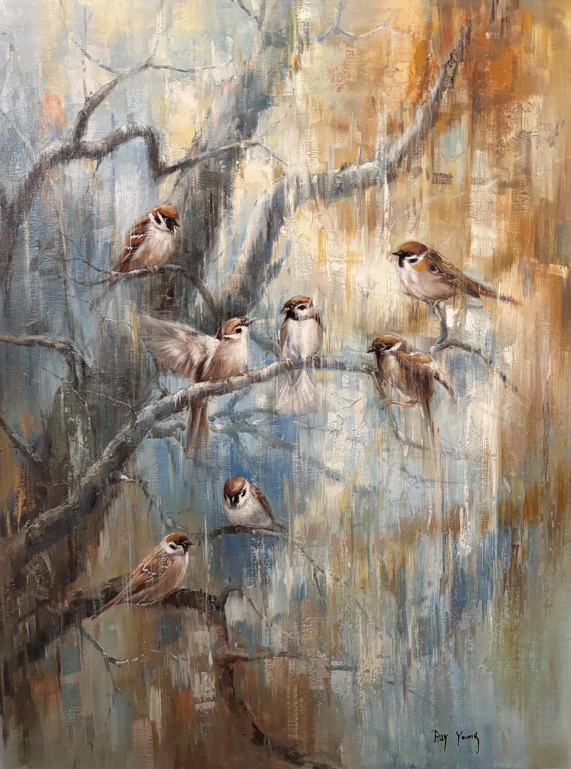 SPARROWS I by RAY YOUNG