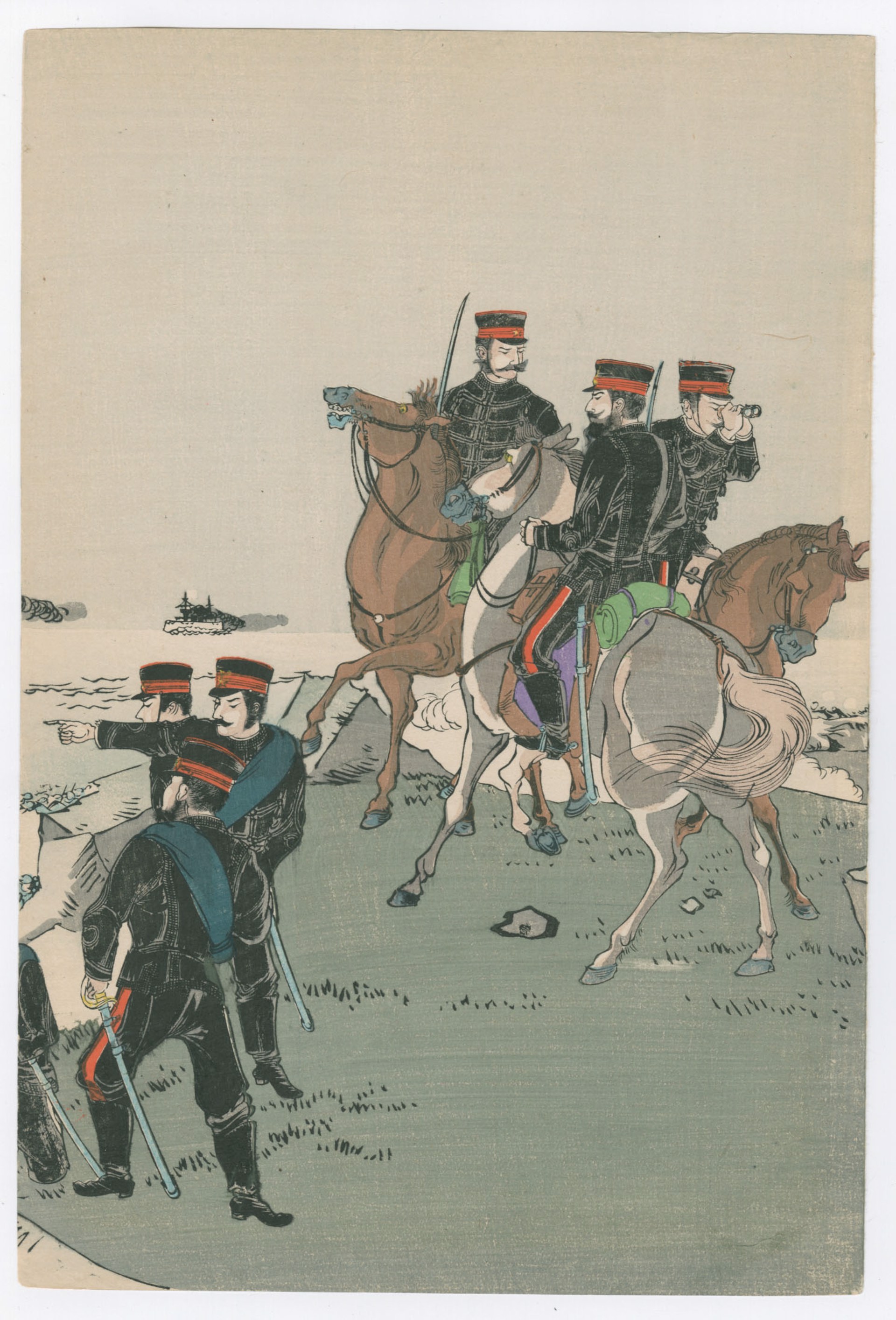 May 1, 1904 Our Army Occupied Jiu Liyu, Hushan and Jiuliancheng Russo - Japanese War by Kokunimasa
