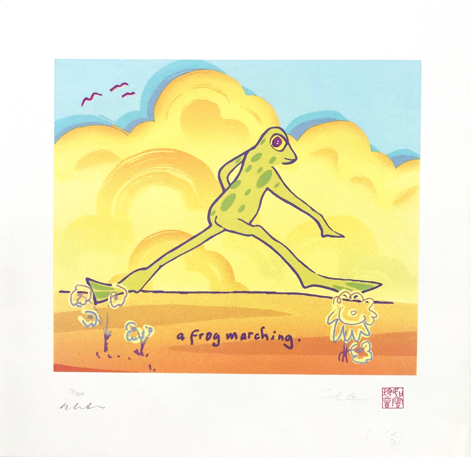 A Frog Marching by John Lennon