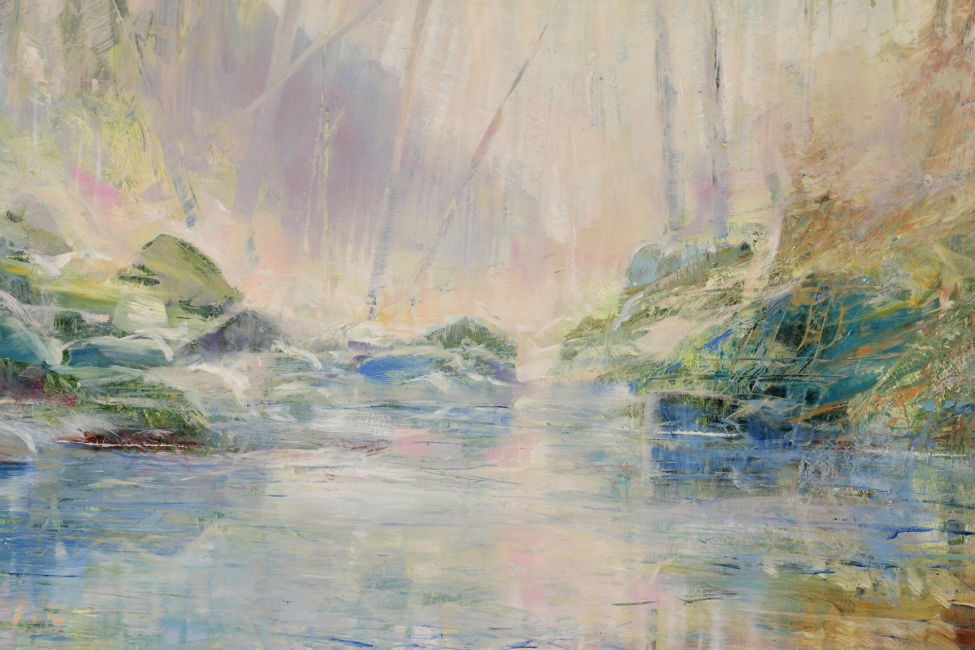 Misty Pond by David Allen Dunlop