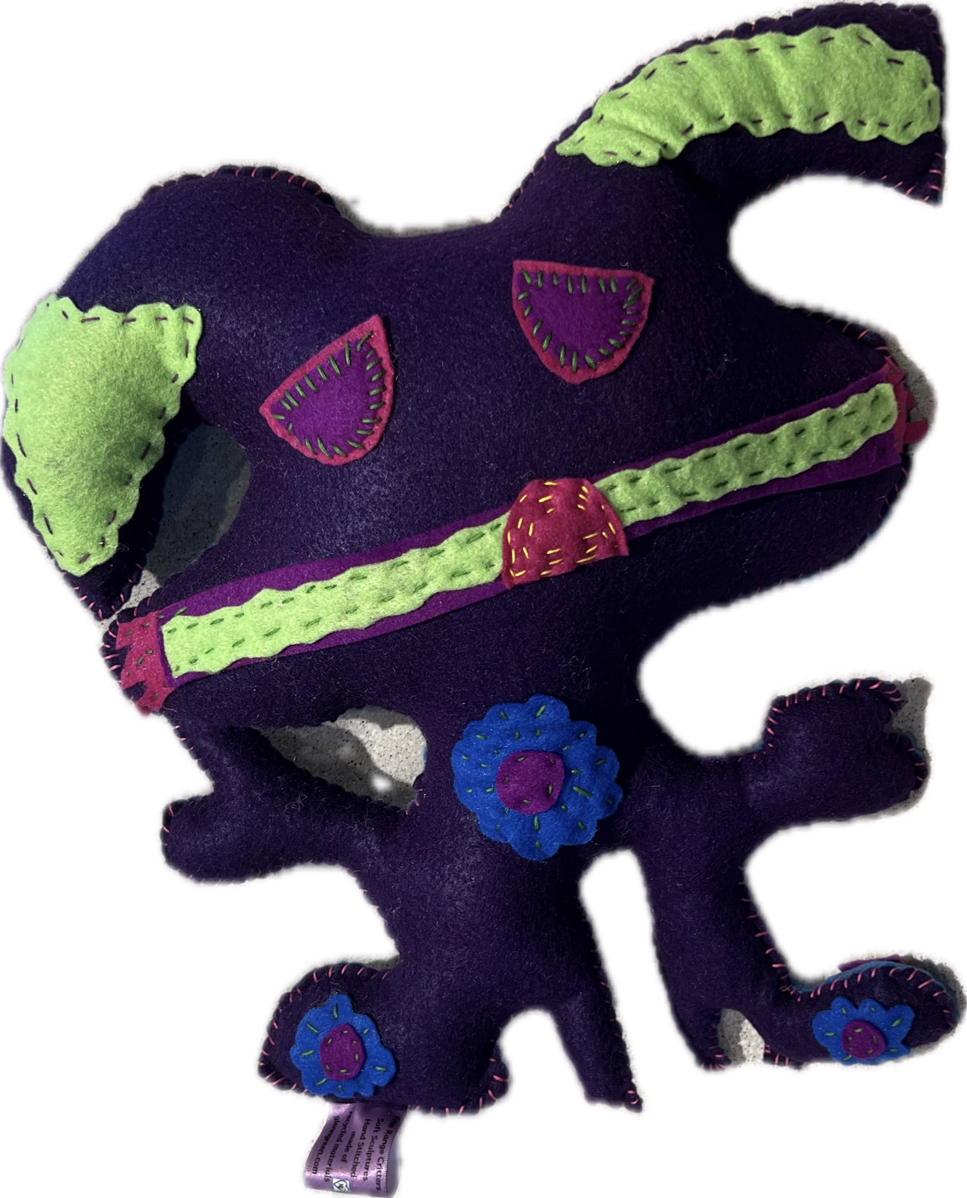 Purple and Turquoise Free Range Critter medium by Kerry Green | Glenn ...