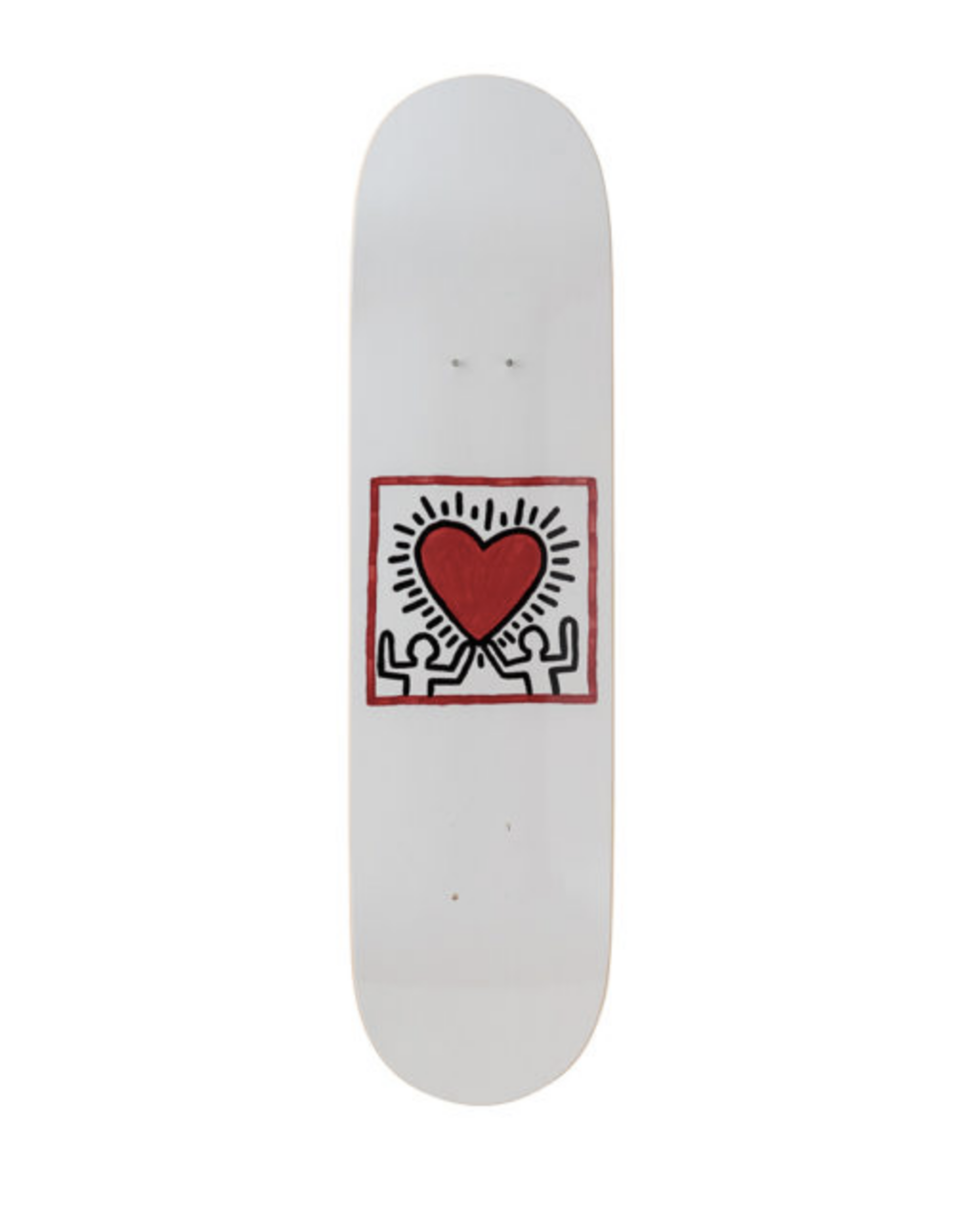 Untitled (Heart) Skate Deck by Keith Haring