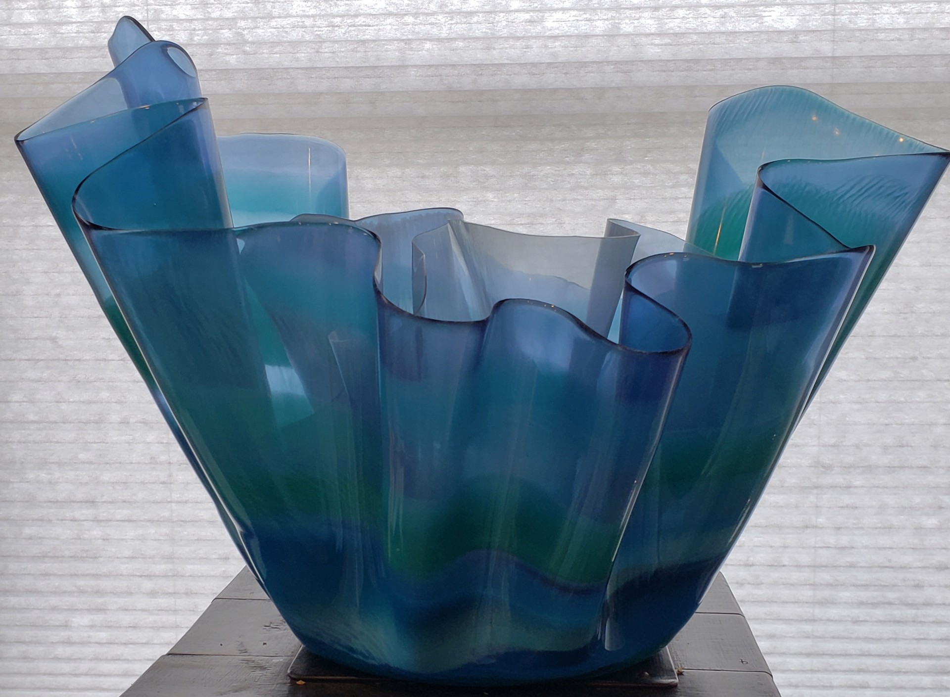 Blue Resin Vessel by Andrea Dasha Reich