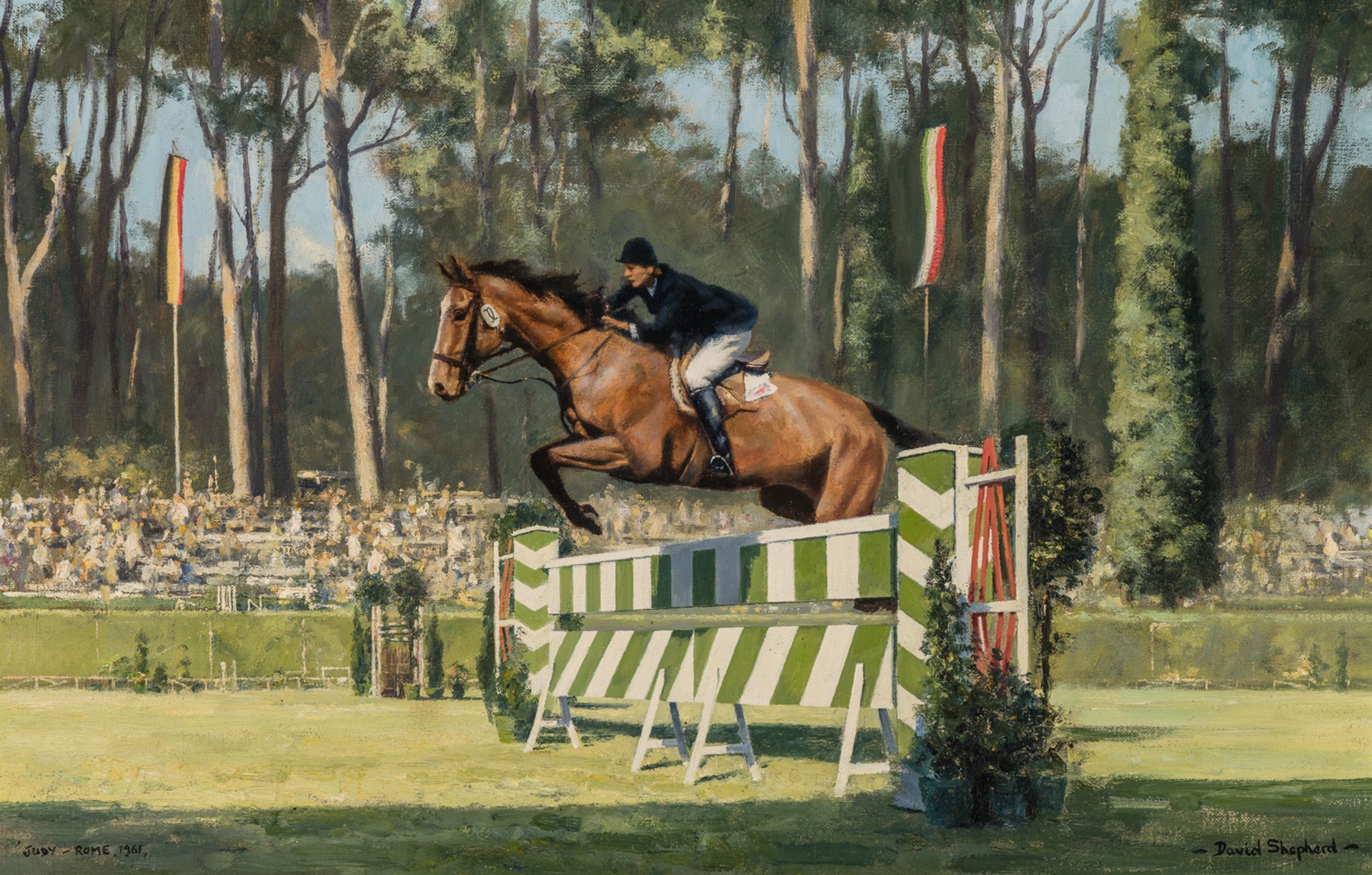 JUDY ON SPRING FEVER AT THE ROME OLYMPICS by David Shepherd