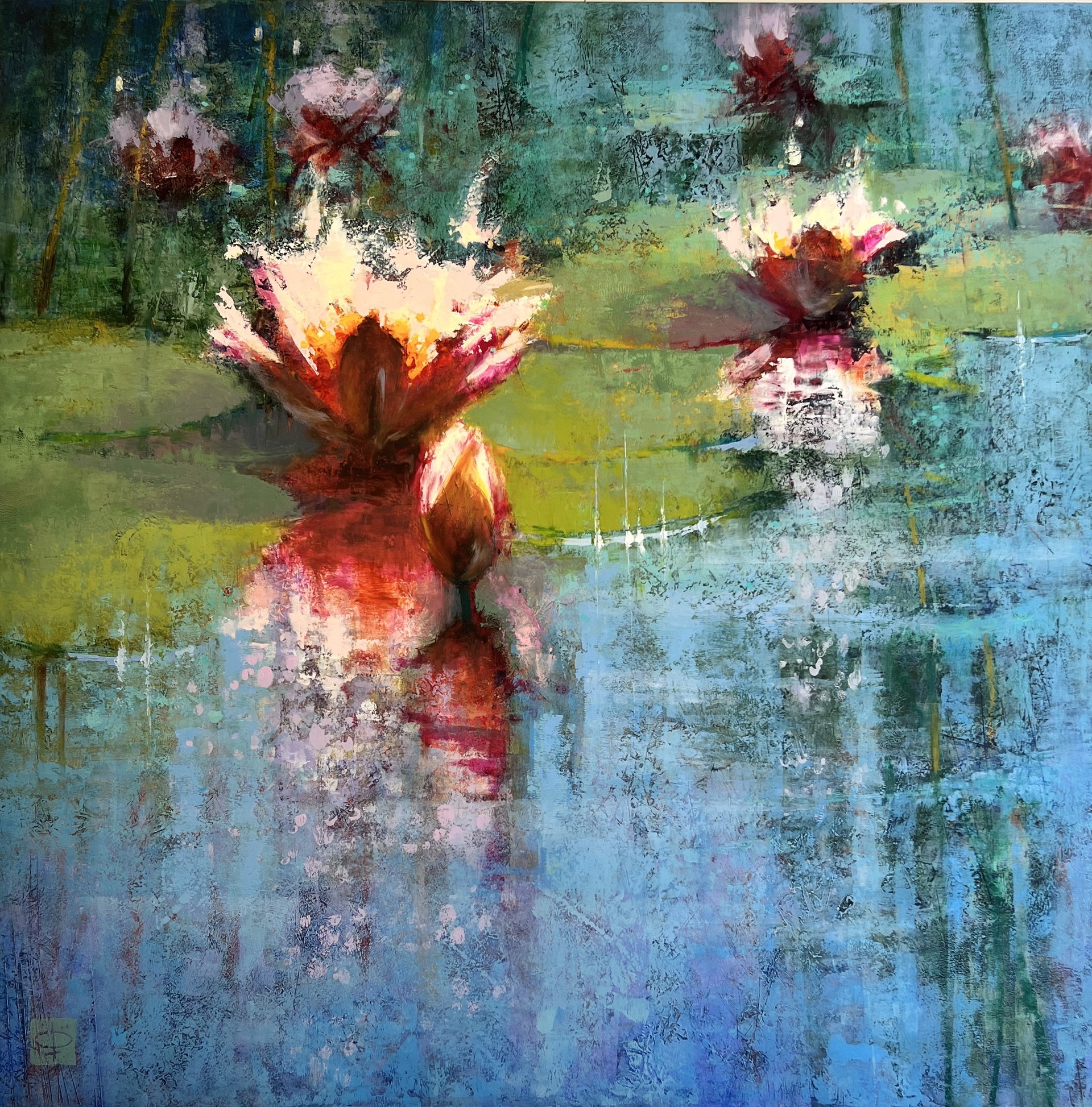 "Jewels of the Pond" original painting by Carole Boggemann Peirson