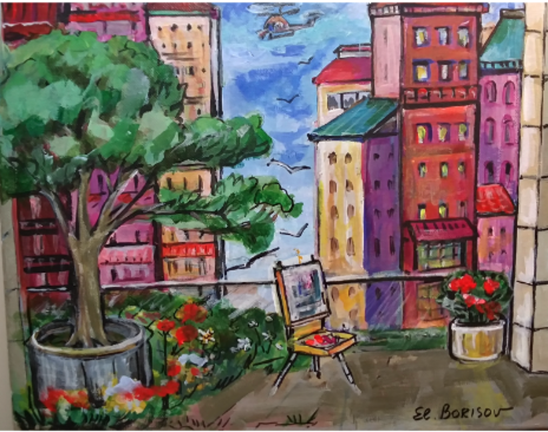 City Vision from Terrace by Elizabeth Borisov