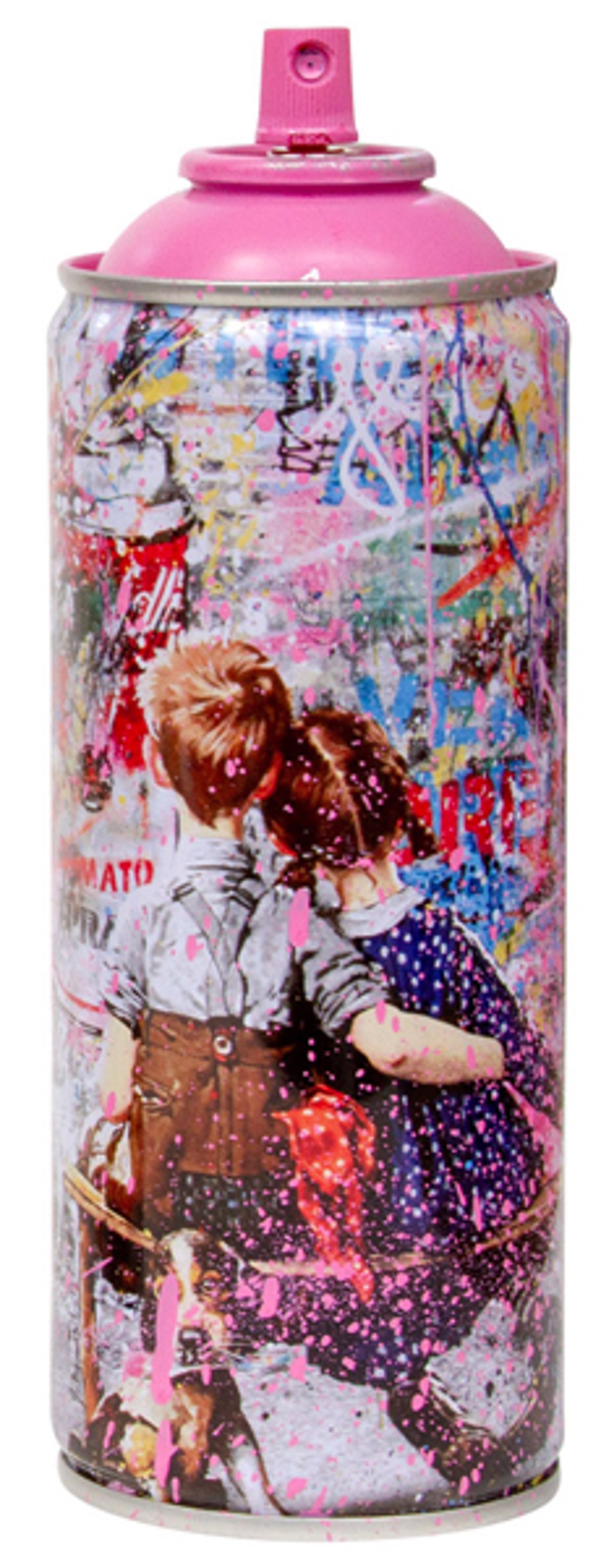 Work Well Together - Pink by Mr.Brainwash