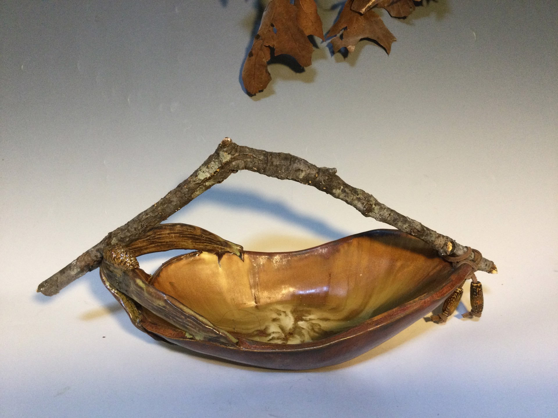 Acorn Bowl w/ Handle by Anna M. Elrod