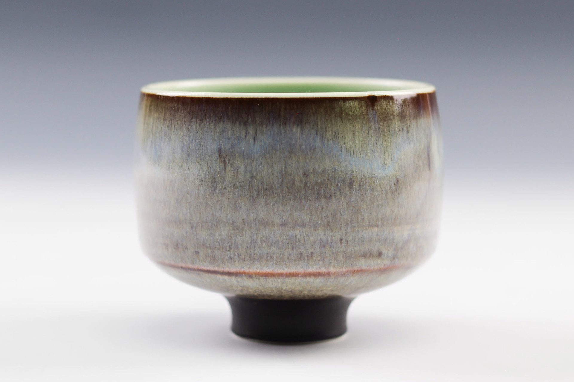 Lavender Tea Bowl with Dot by Charlie Olson